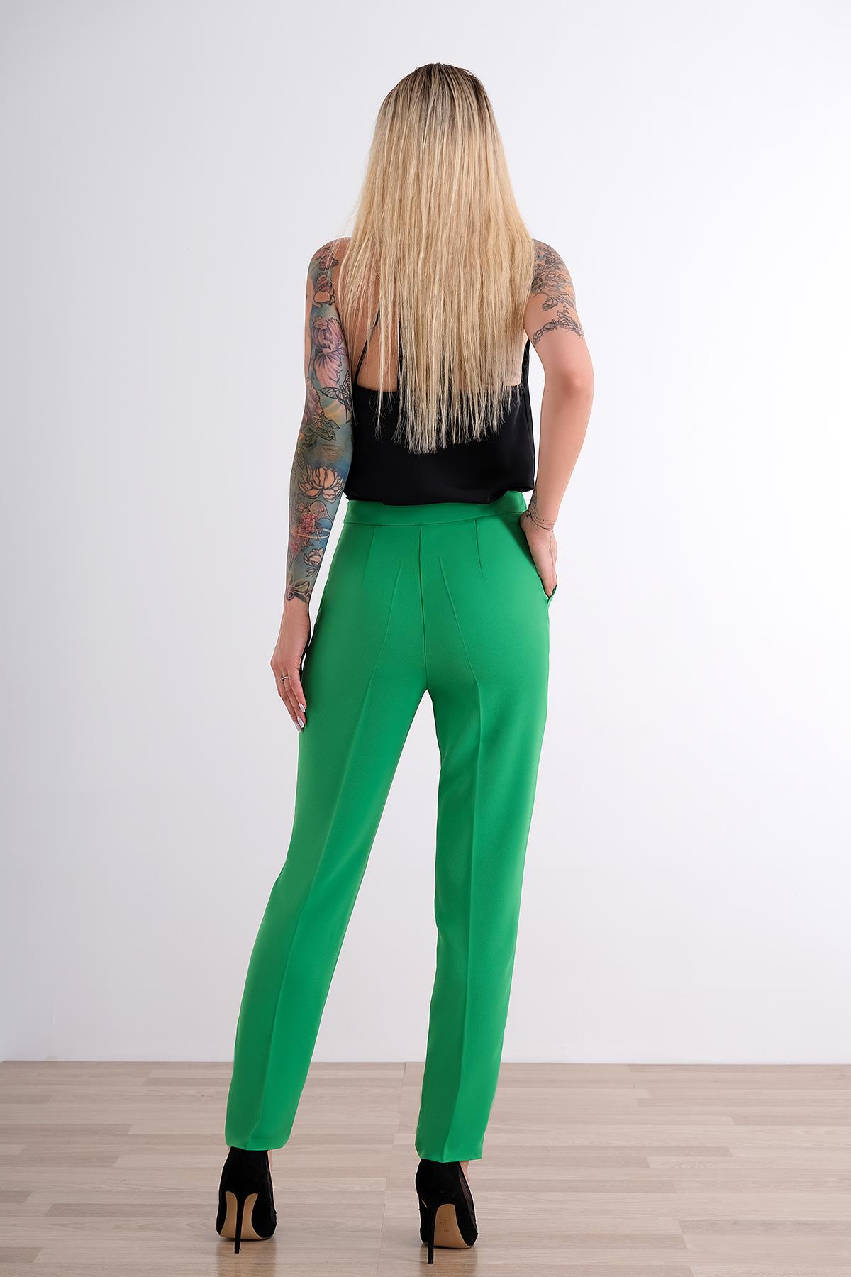 Dar Kesim Yüksek Bel Pantolon