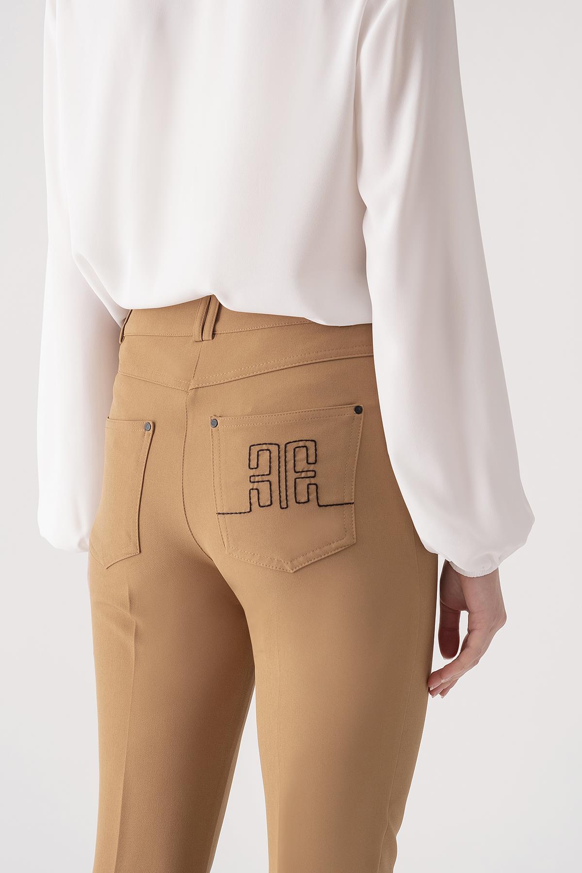 Dar Kesim Yüksek Bel Pantolon