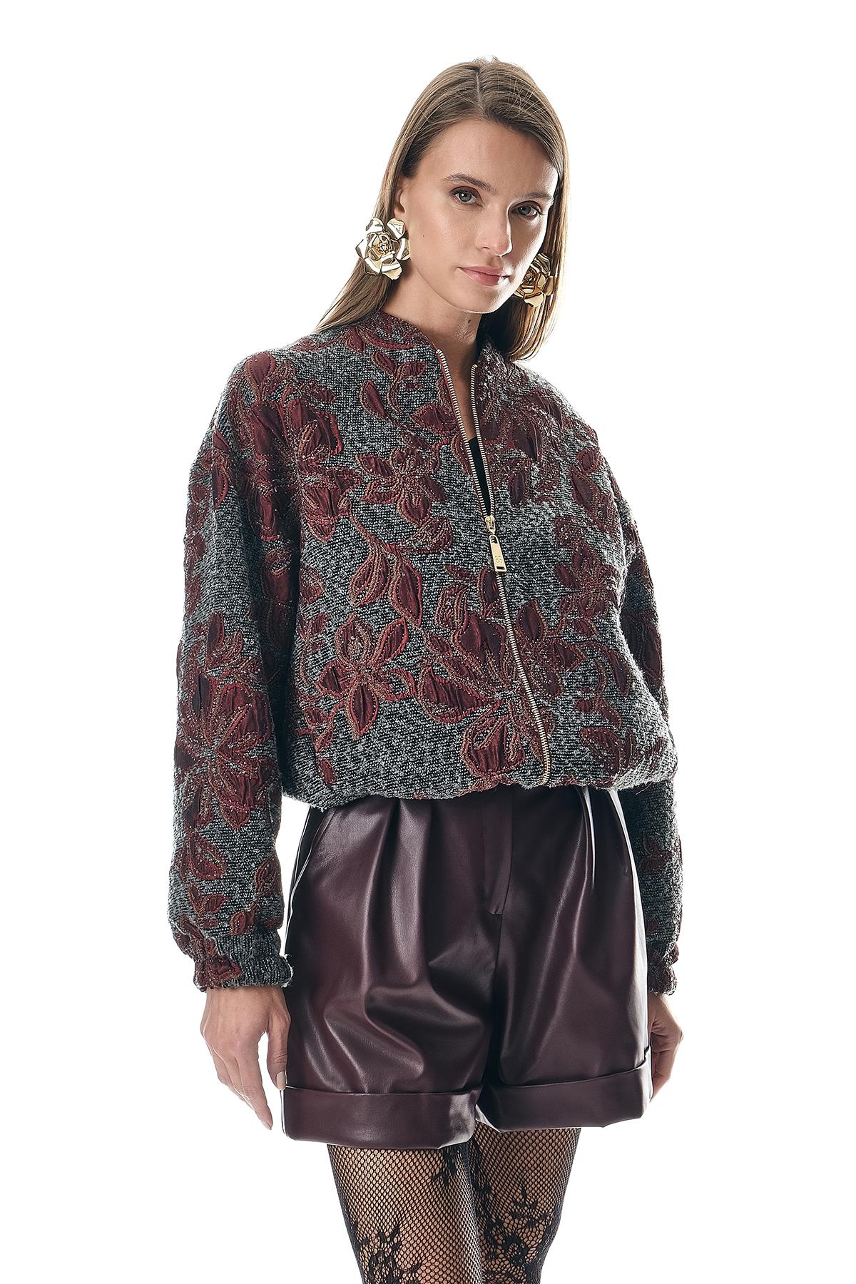 Deri Beli Kuşaklı Double Paça Şort