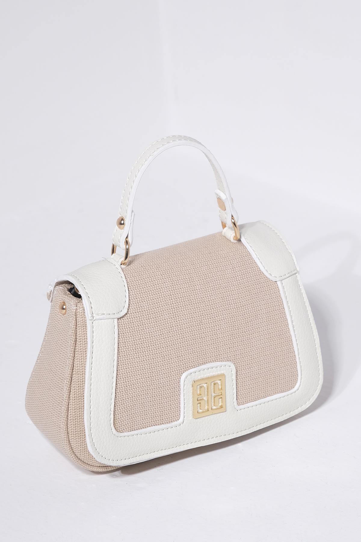 Deri Garnili Uzun Askı Alternatifli  Kadın El ve Omuz çanta