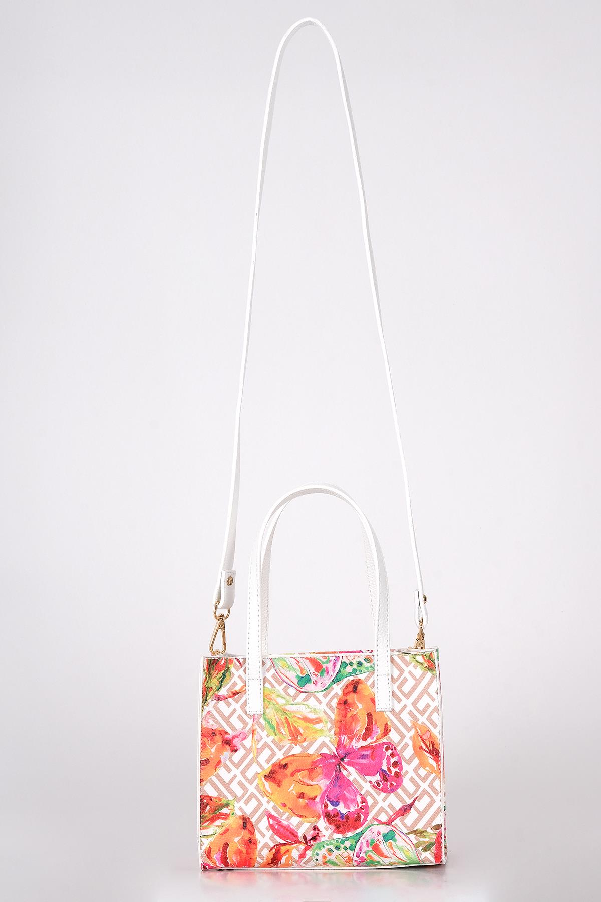 Desenli Omuz Çantası