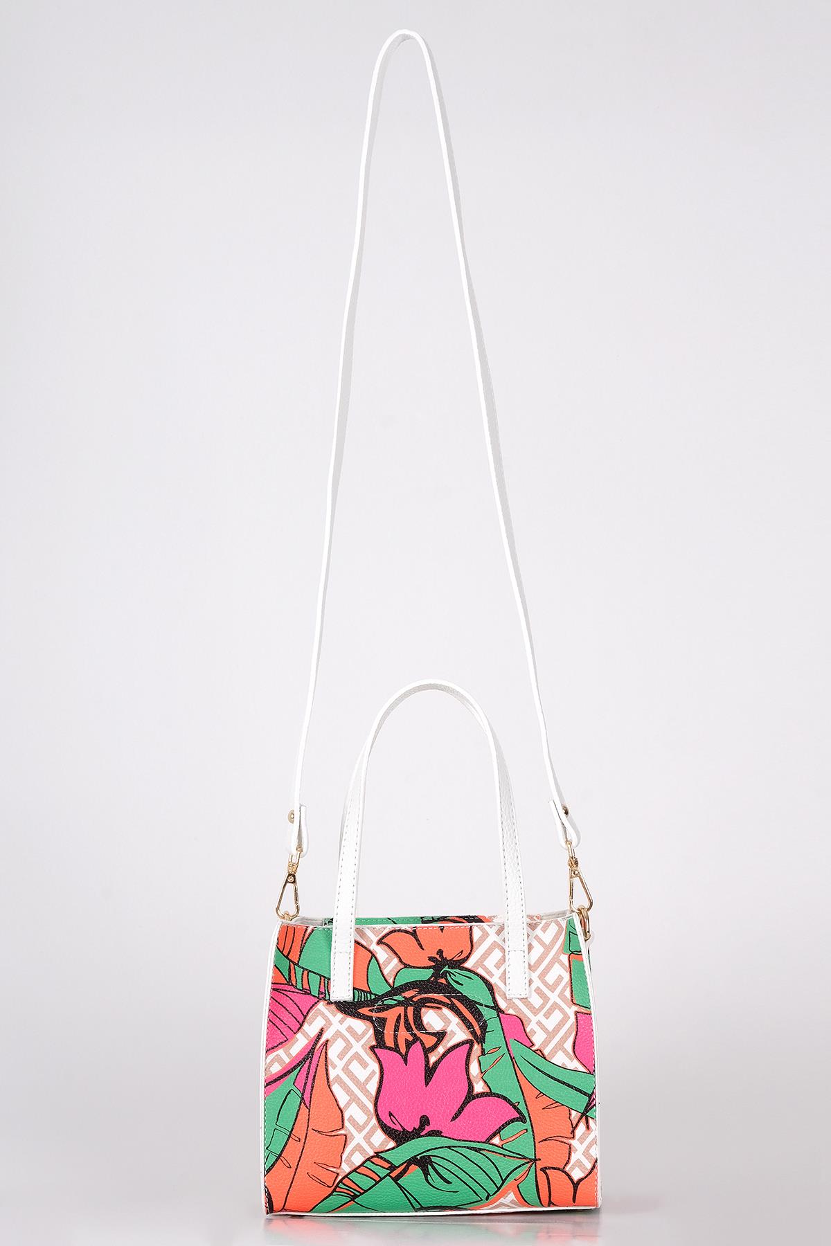 Desenli Omuz Çantası