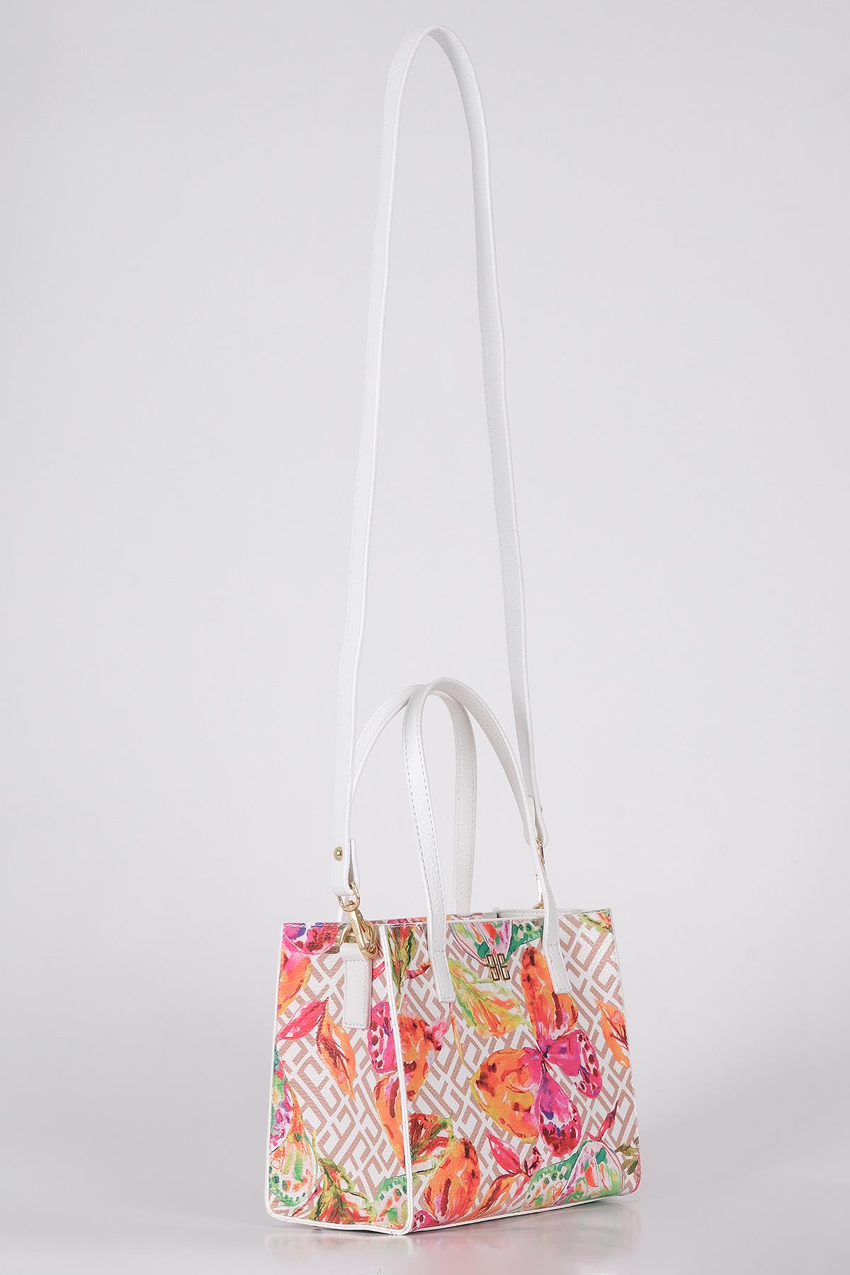 Desenli Omuz Çantası