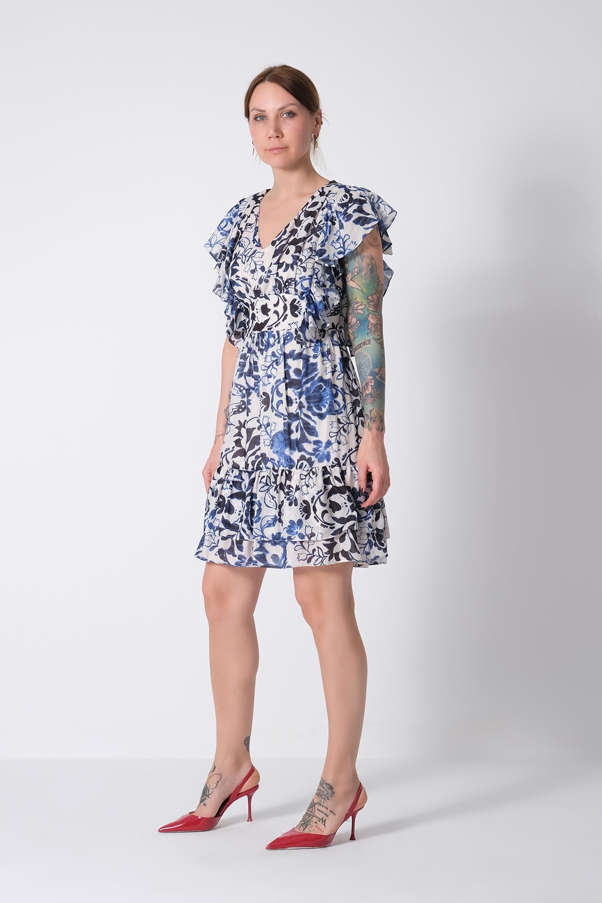 Detaylı Mini Elbise