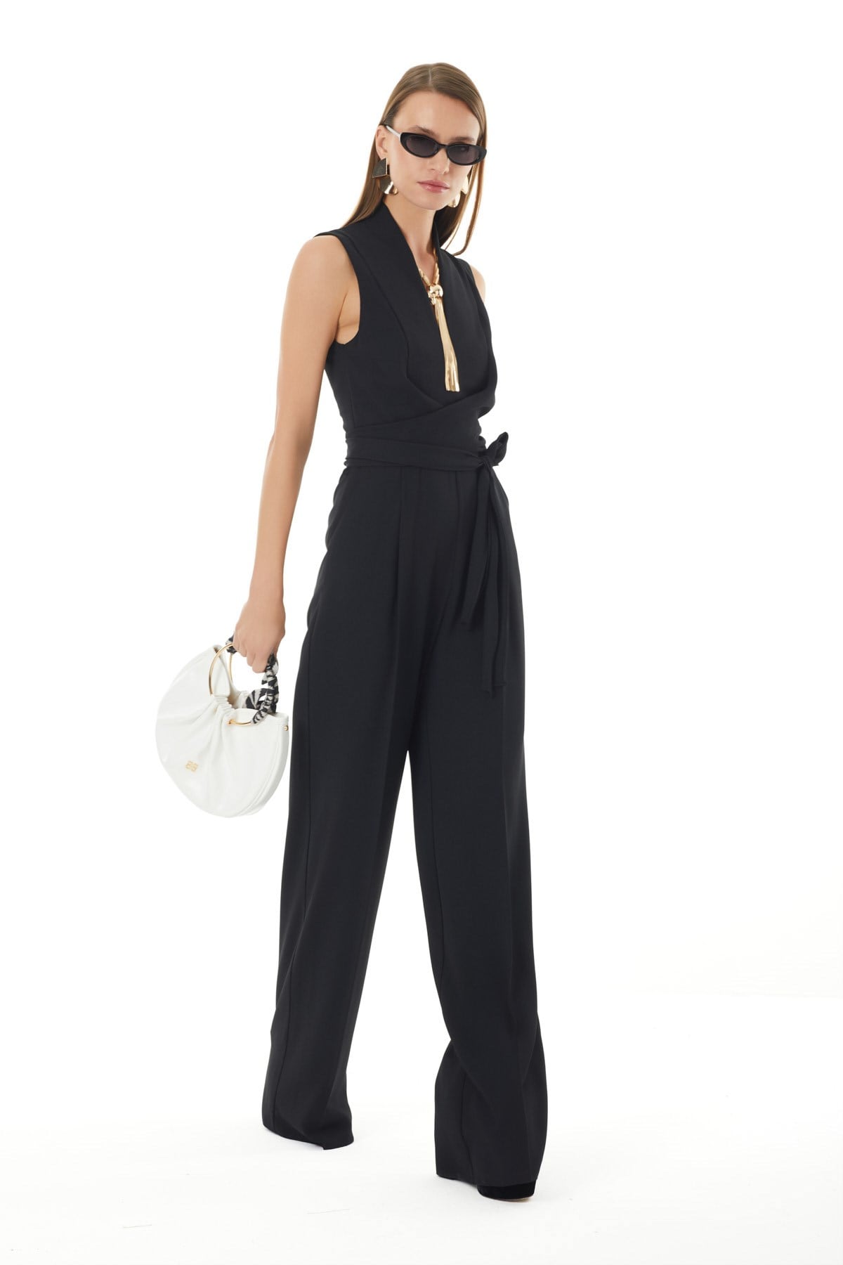 Dik Yaka Bol Paça Tulum