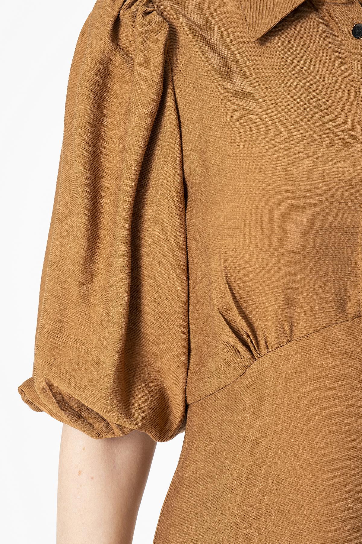 Düğme Detaylı Elbise