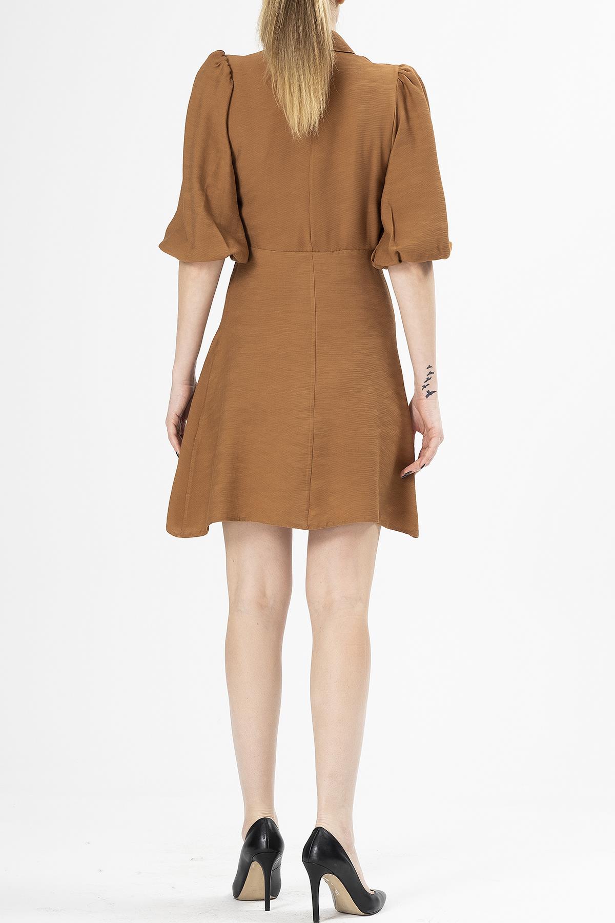 Düğme Detaylı Elbise