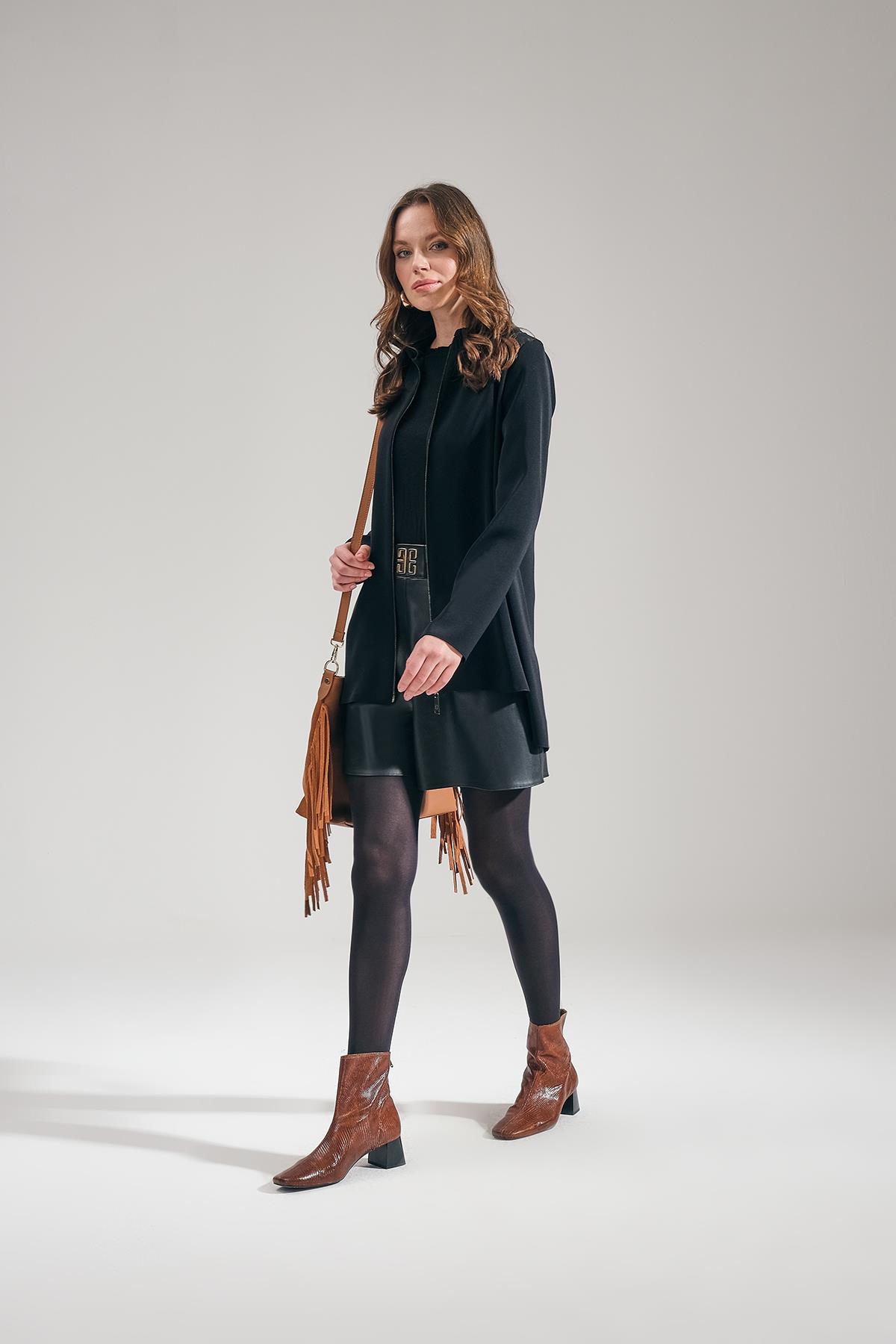 Fermuar Detaylı Ceket