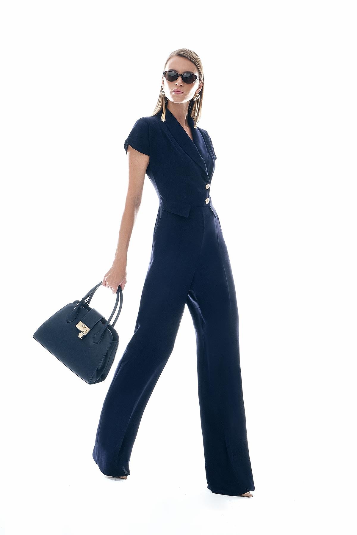 Gold Düğmeli Tulum