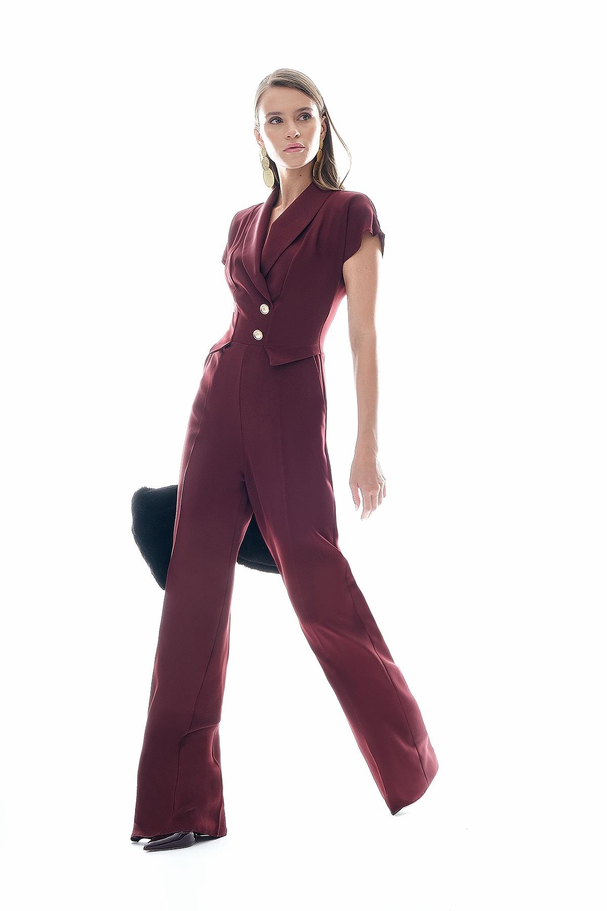 Gold Düğmeli Tulum