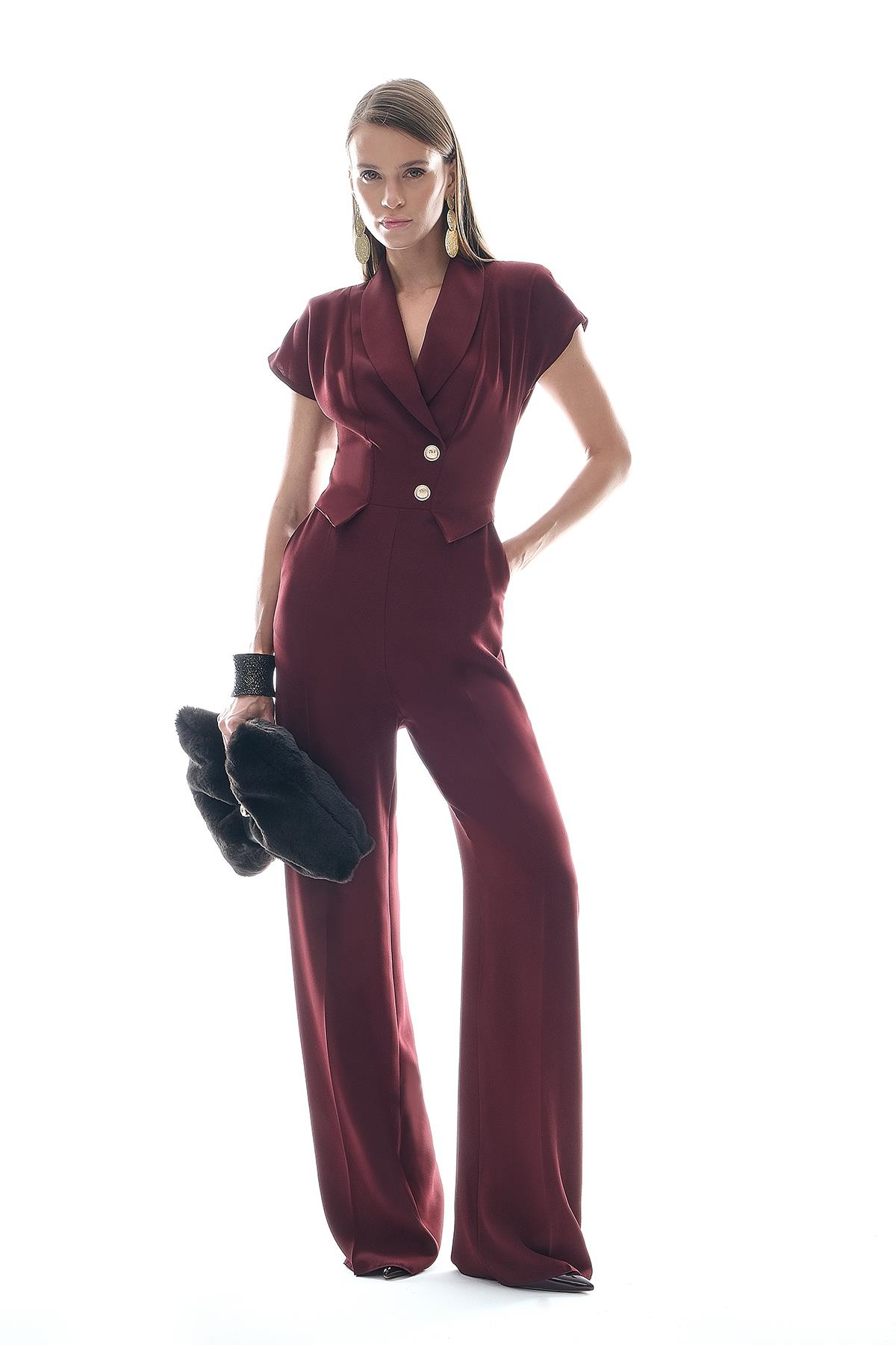 Gold Düğmeli Tulum