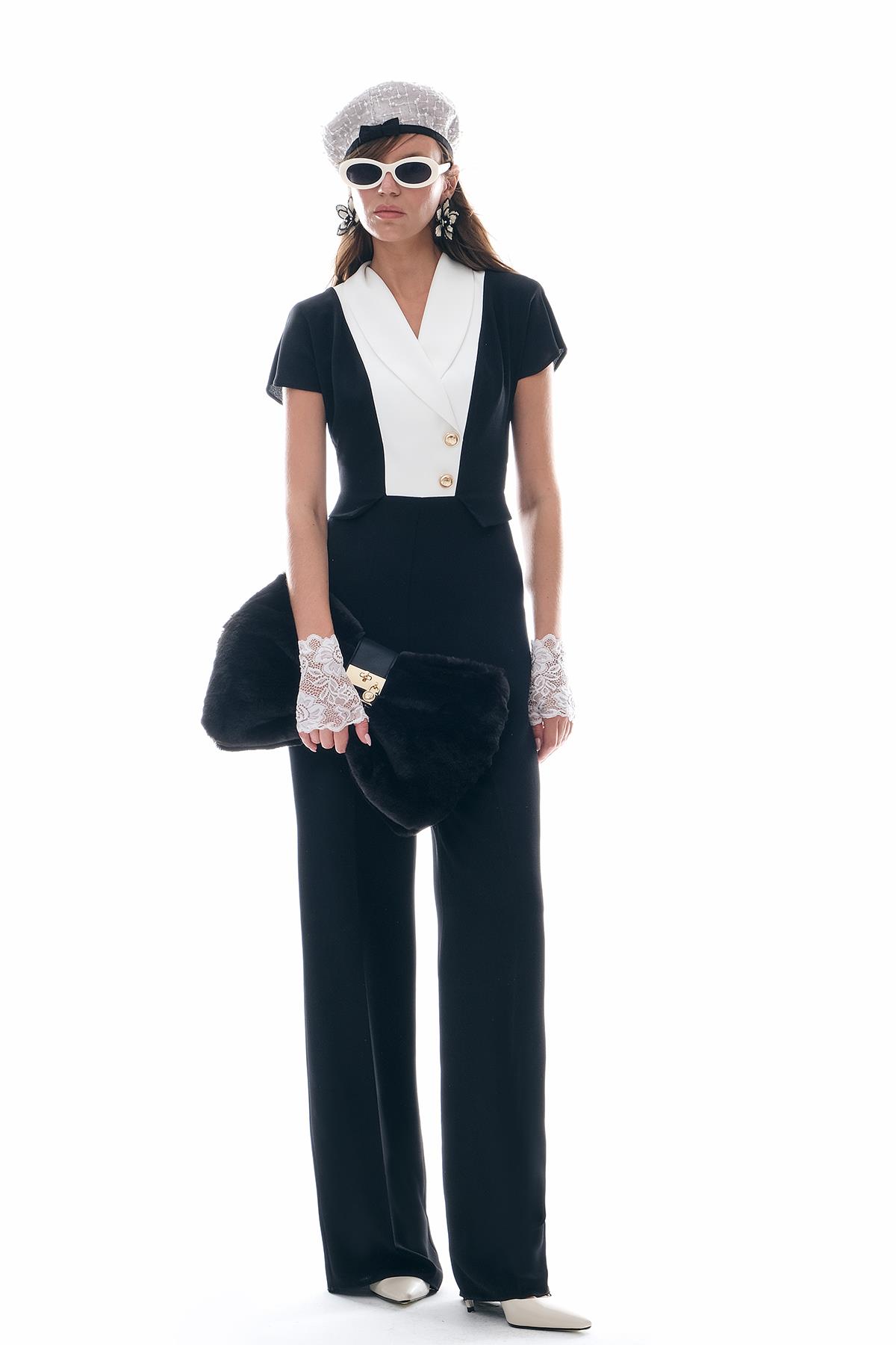 Gold Düğmeli Tulum