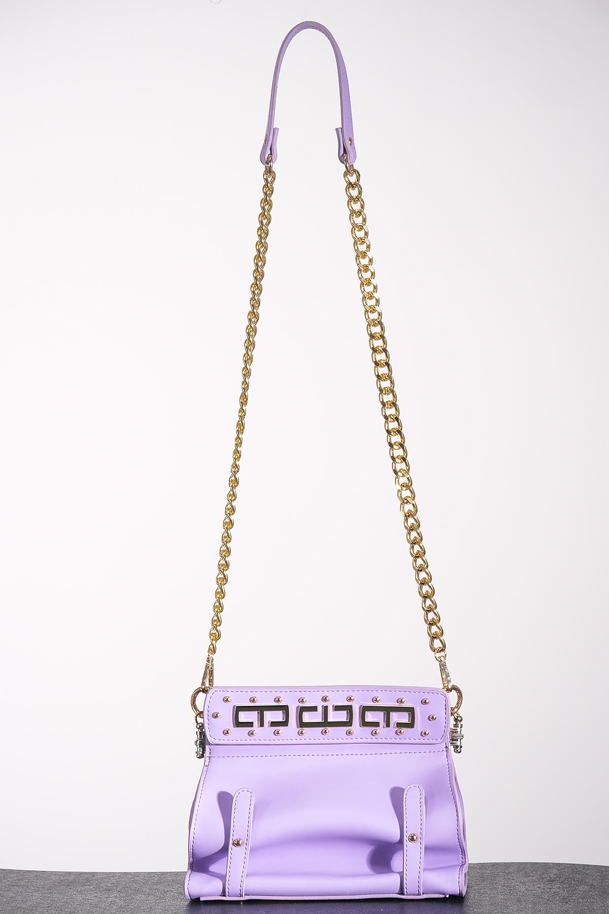 Gold Logo Detaylı Omuz Çantası