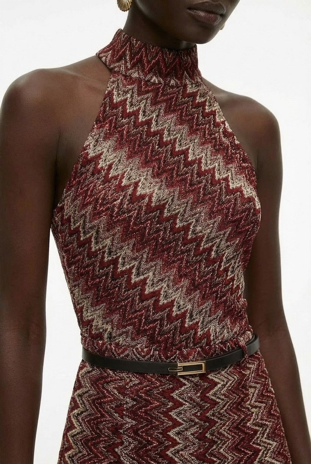 Halter Yakalı Bluz Pantolon