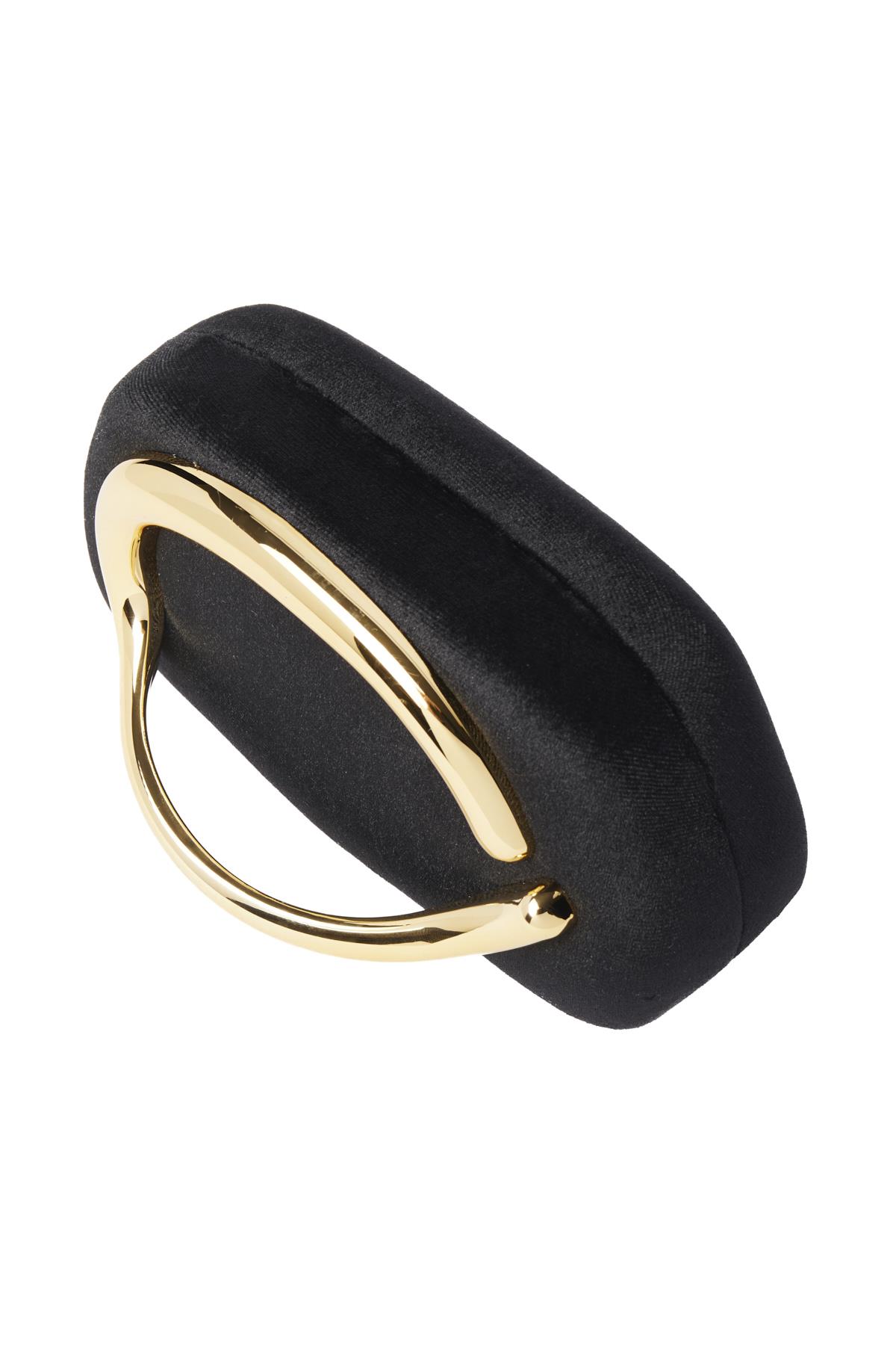 Kadife, Metal Aksesuarlı, Gece Çantası