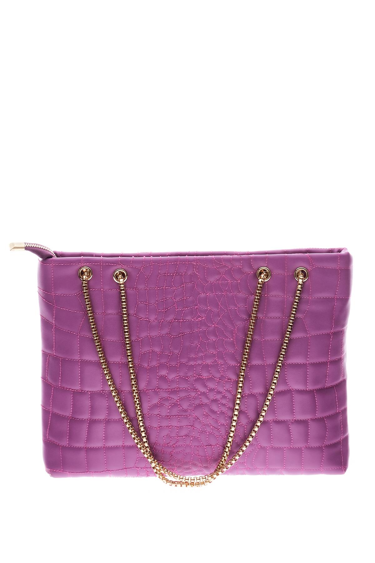 Kapitone Dokulu Zincir Askılı Kuşgözlü Portföy Çanta