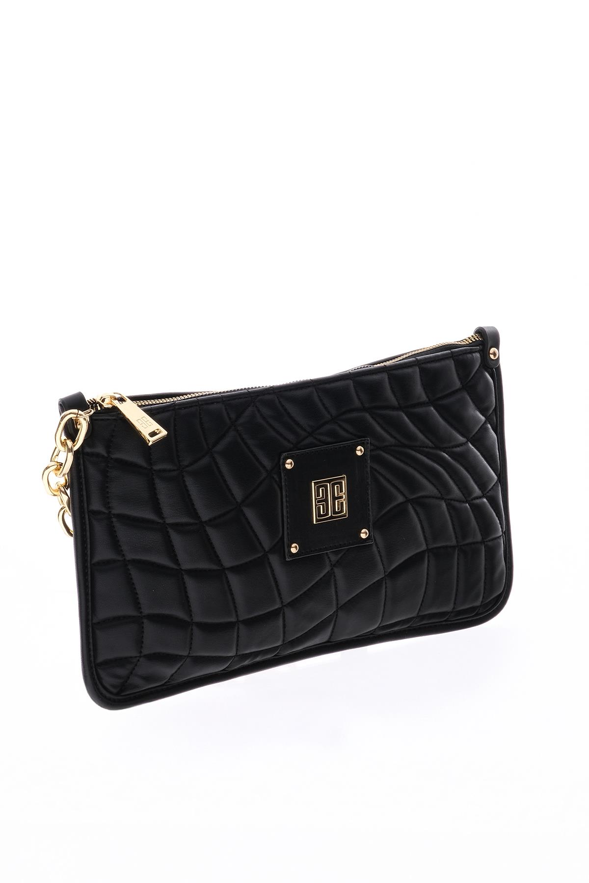 Kapitoneli Puf Şık Kadın Portföy Çanta