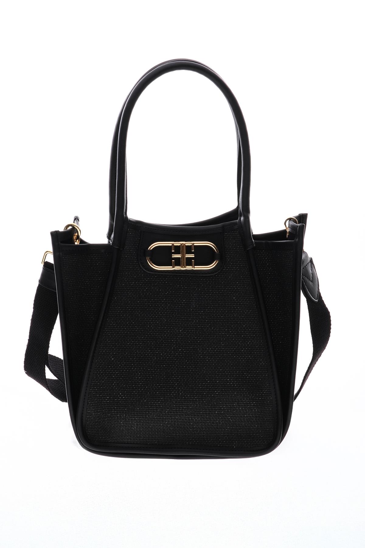 Keten Deri Garnili, Kolonlu, Omuz ,El, Çapraz Askı Alternatifli, Şık Çanta