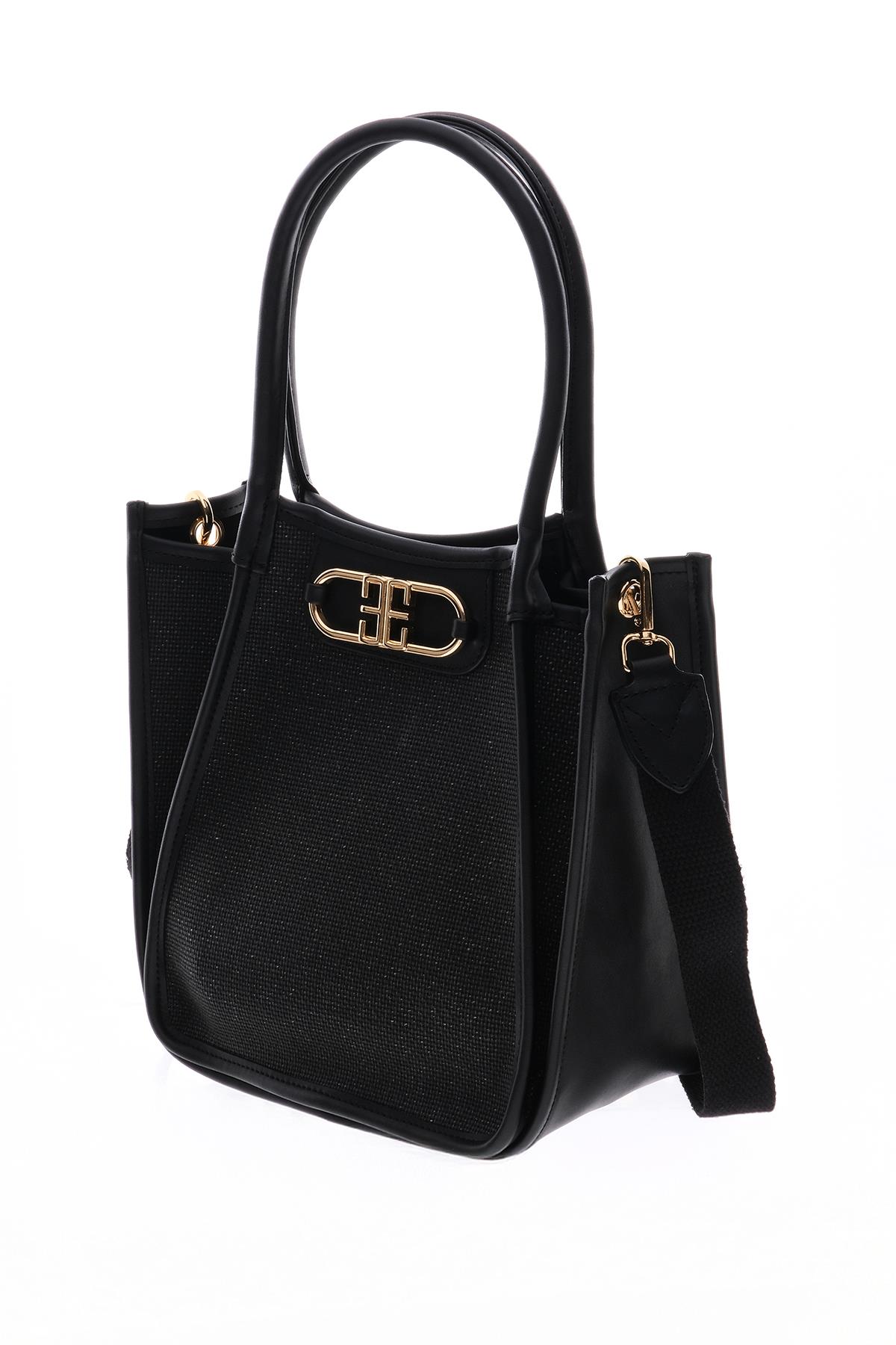 Keten Deri Garnili, Kolonlu, Omuz ,El, Çapraz Askı Alternatifli, Şık Çanta