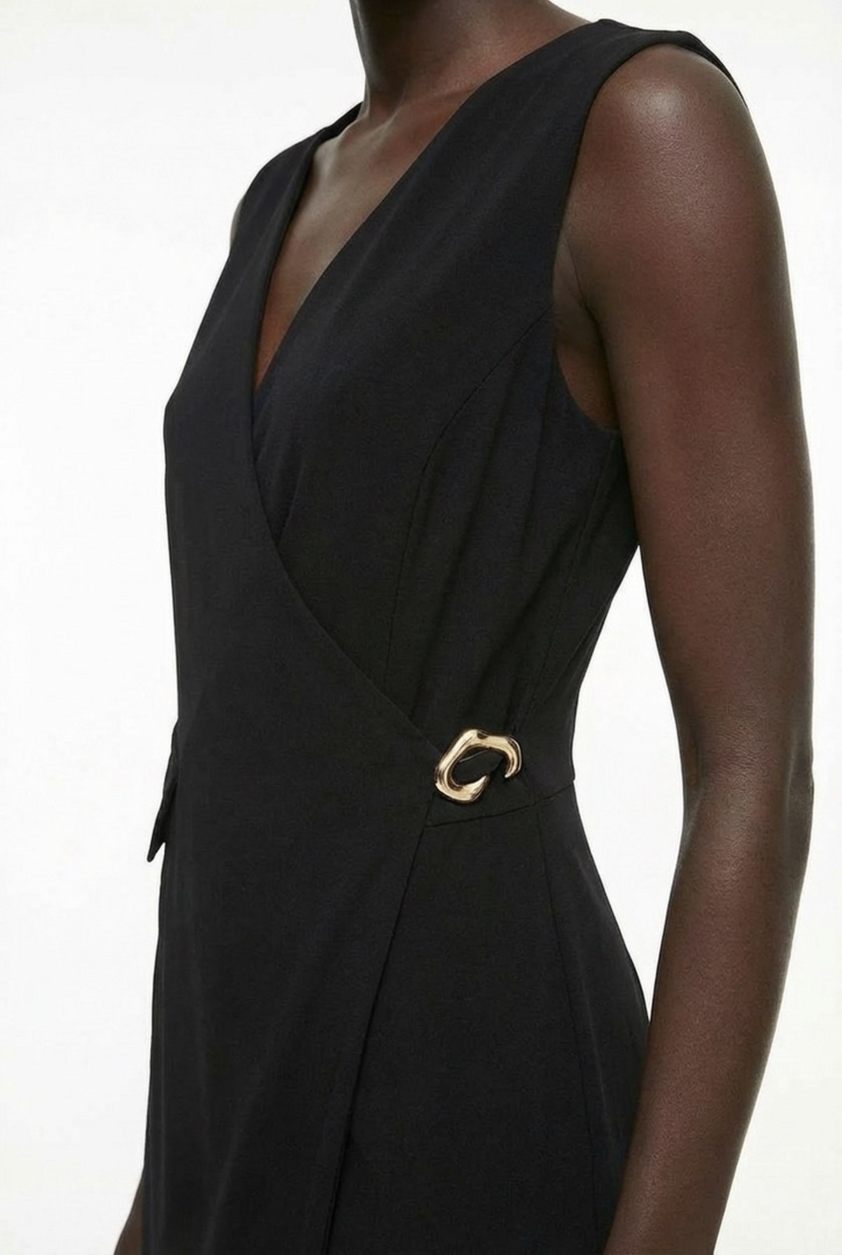 Kruvaze Aksesuarlı Tulum