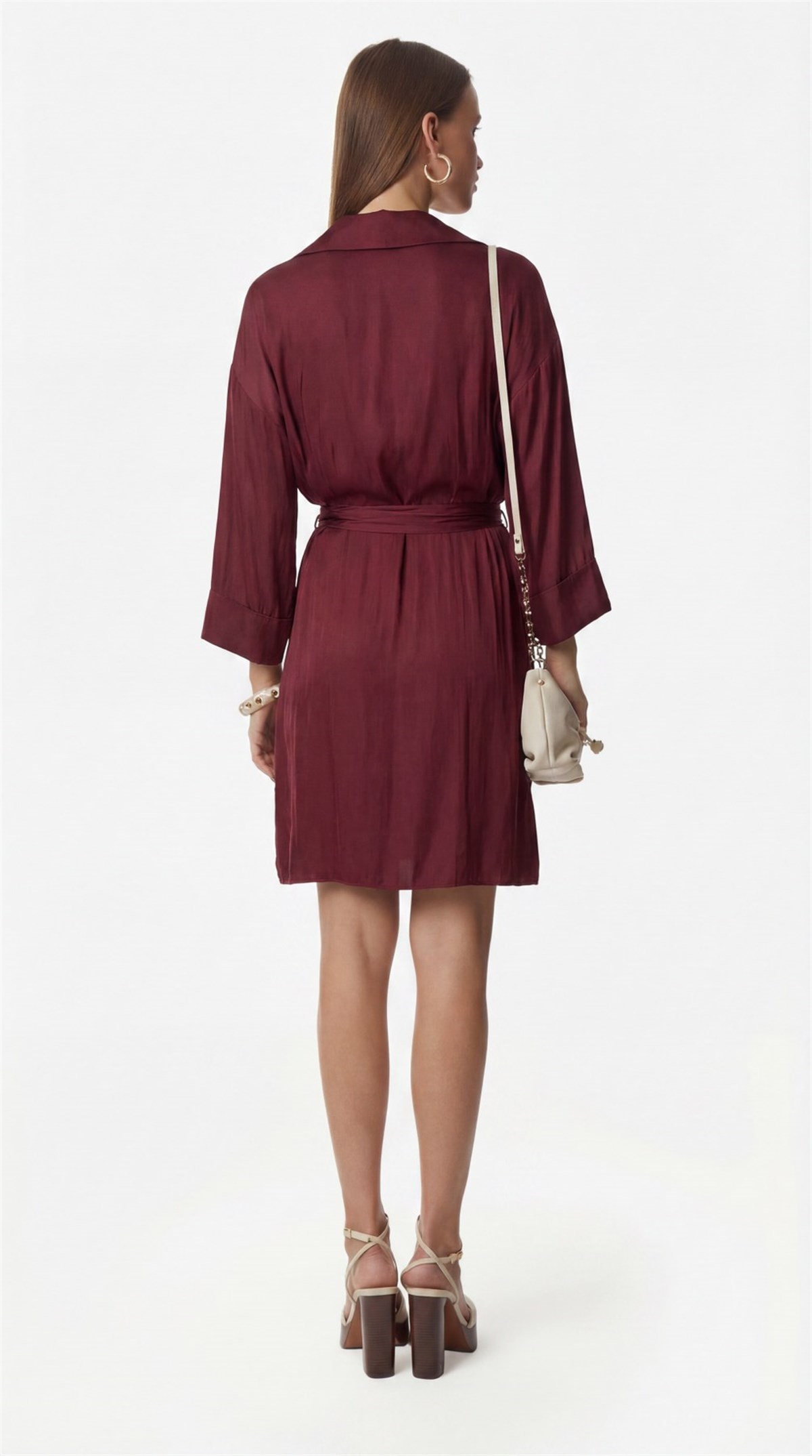 Kruvaze Bağlamalı Elbise