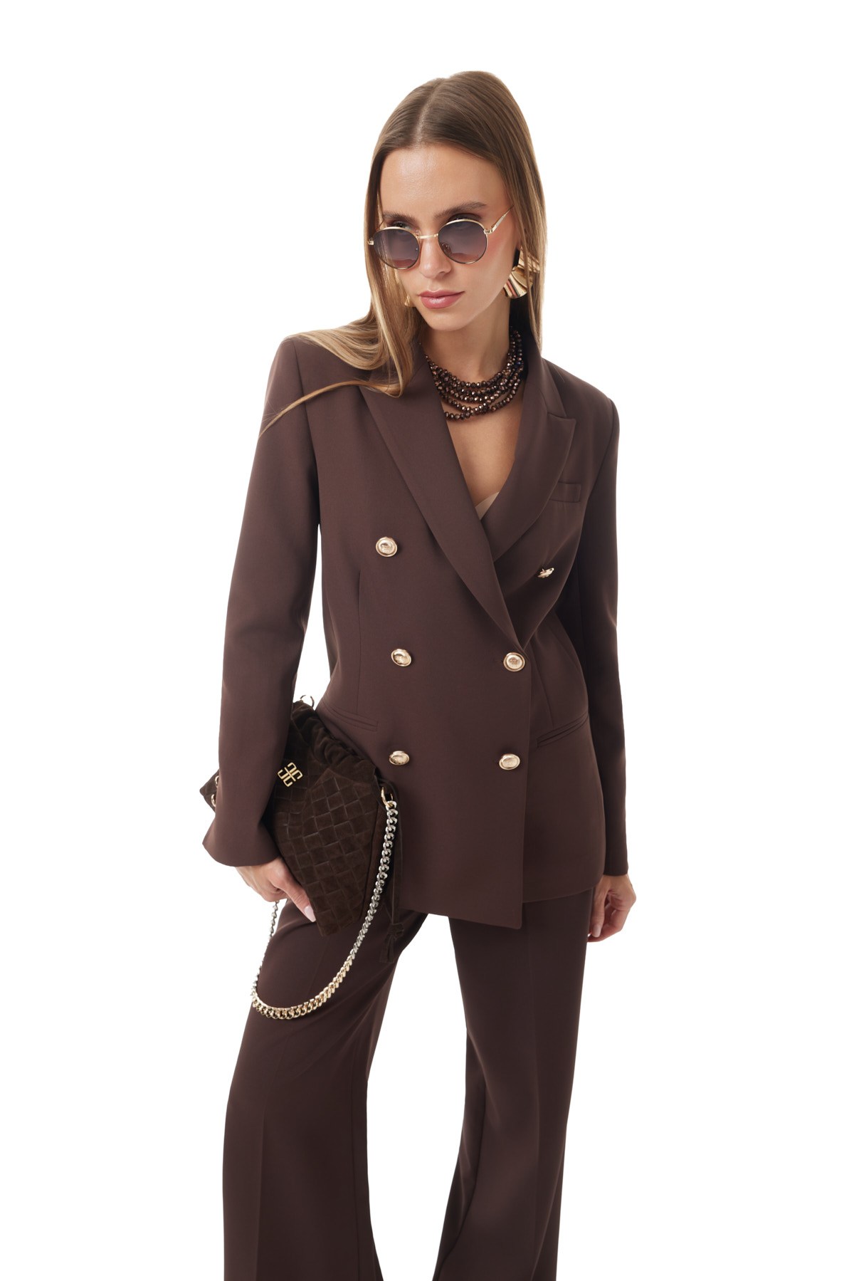 Kruvaze Yaka Blazer Ceket