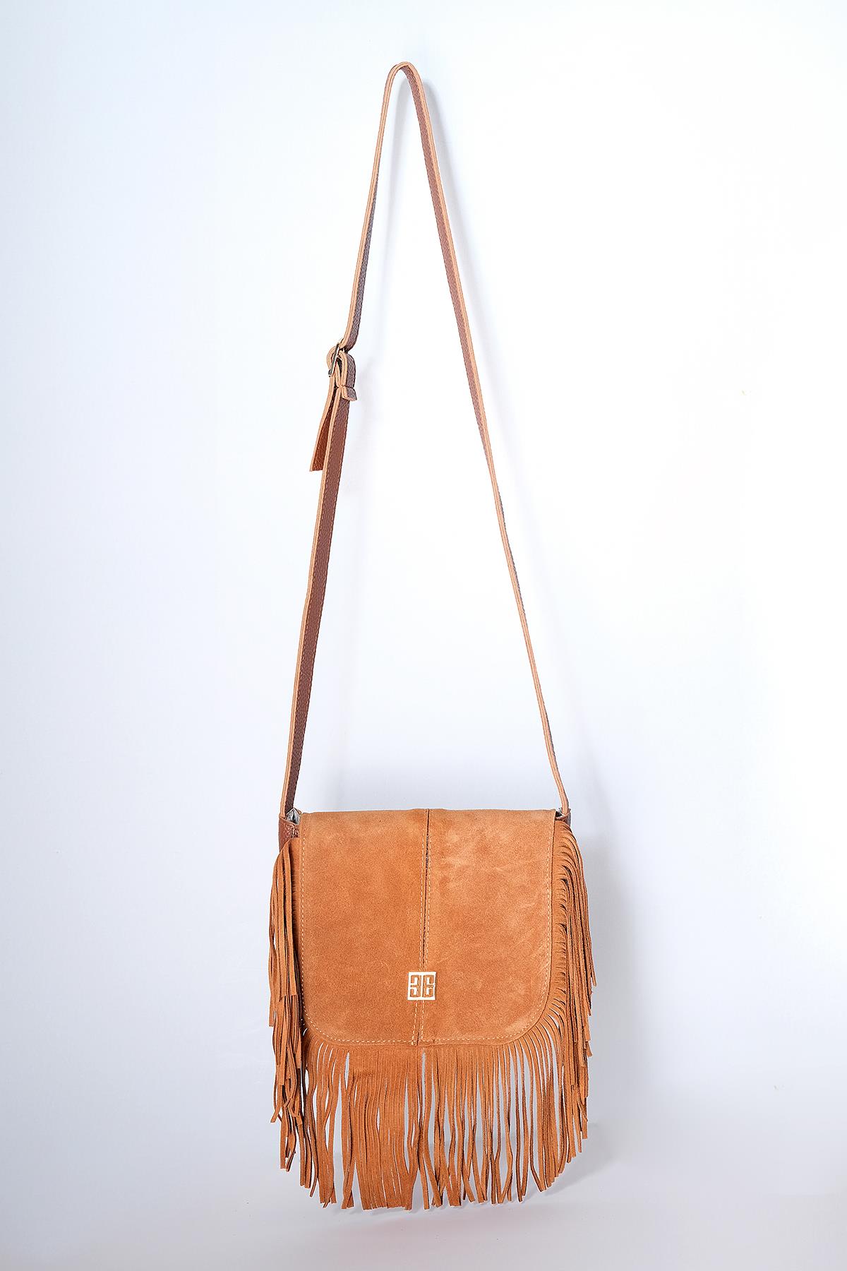 Mumlu Özel Kumaş Kolon Askılı Çift Saplı City Çanta