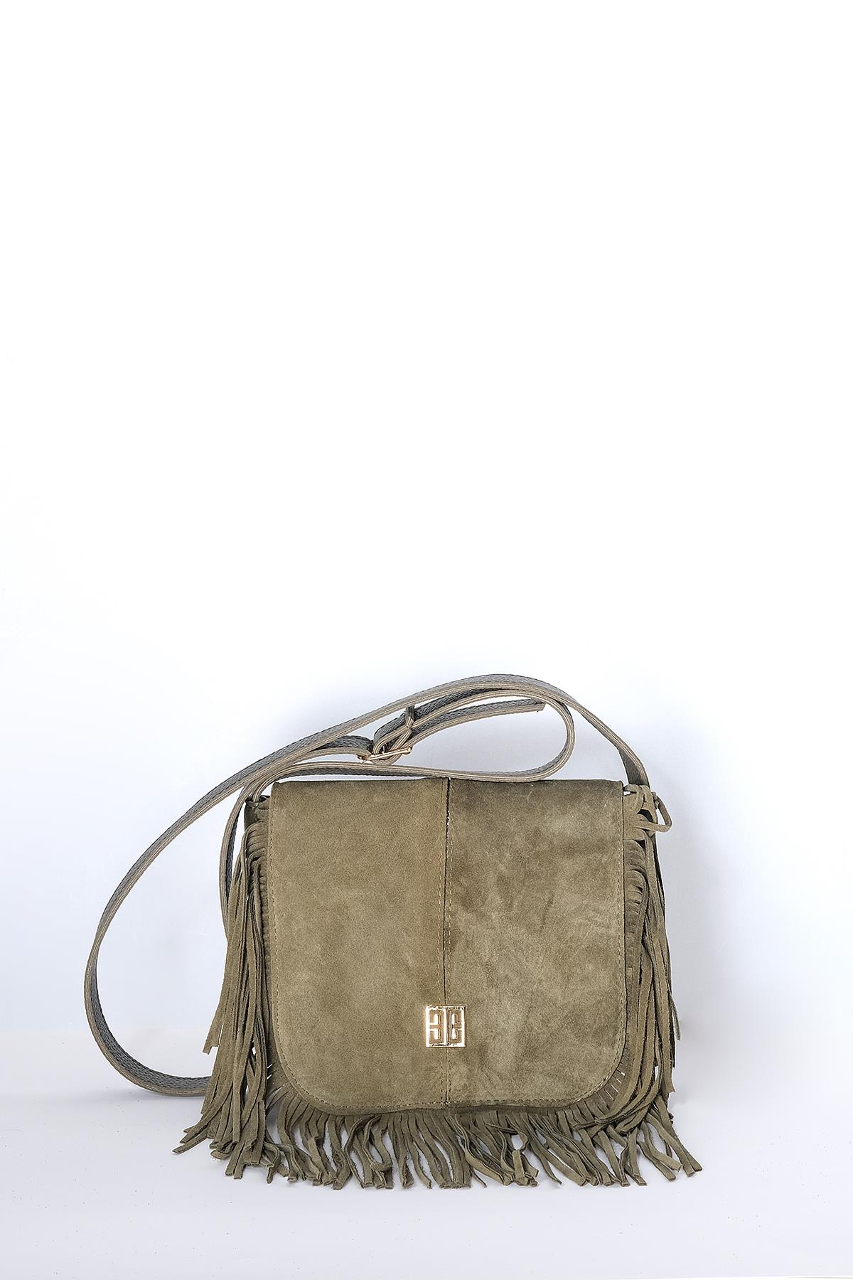 Mumlu Özel Kumaş Kolon Askılı Çift Saplı City Çanta