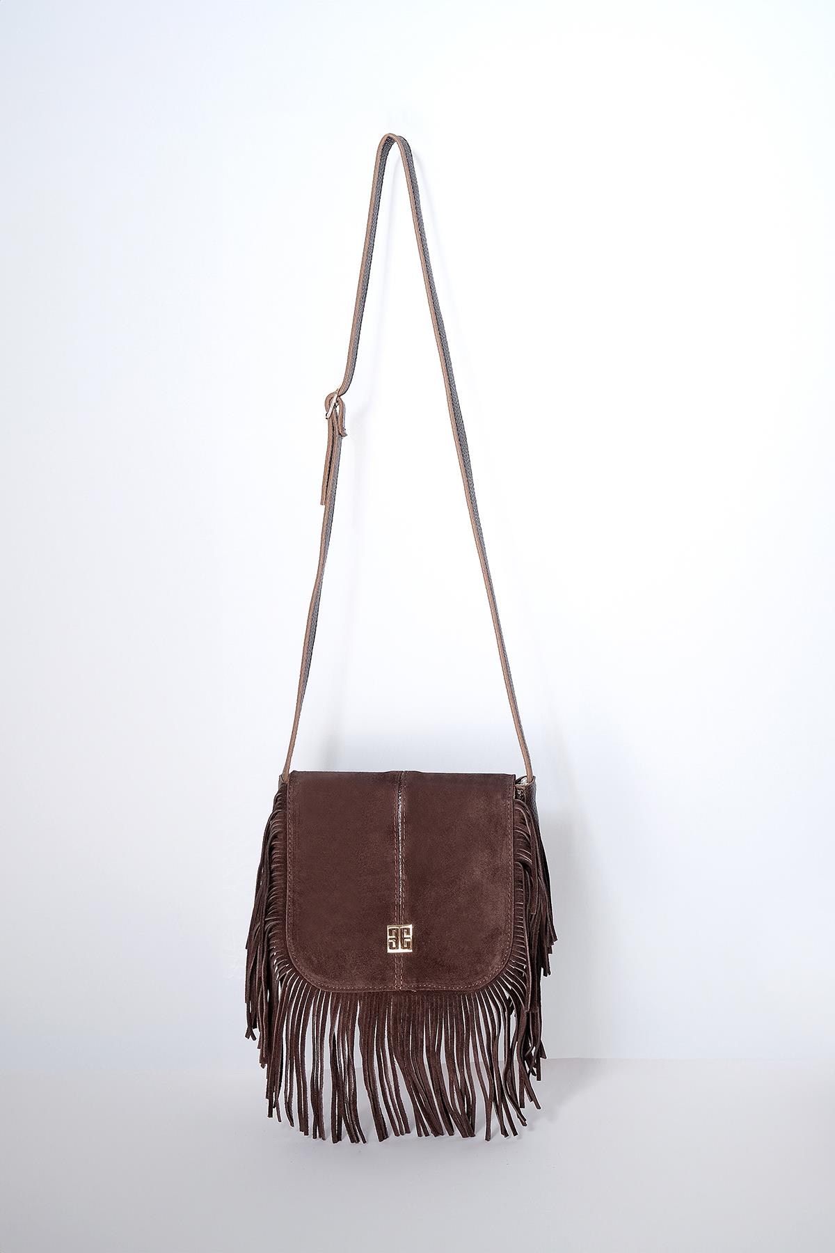 Mumlu Özel Kumaş Kolon Askılı Çift Saplı City Çanta