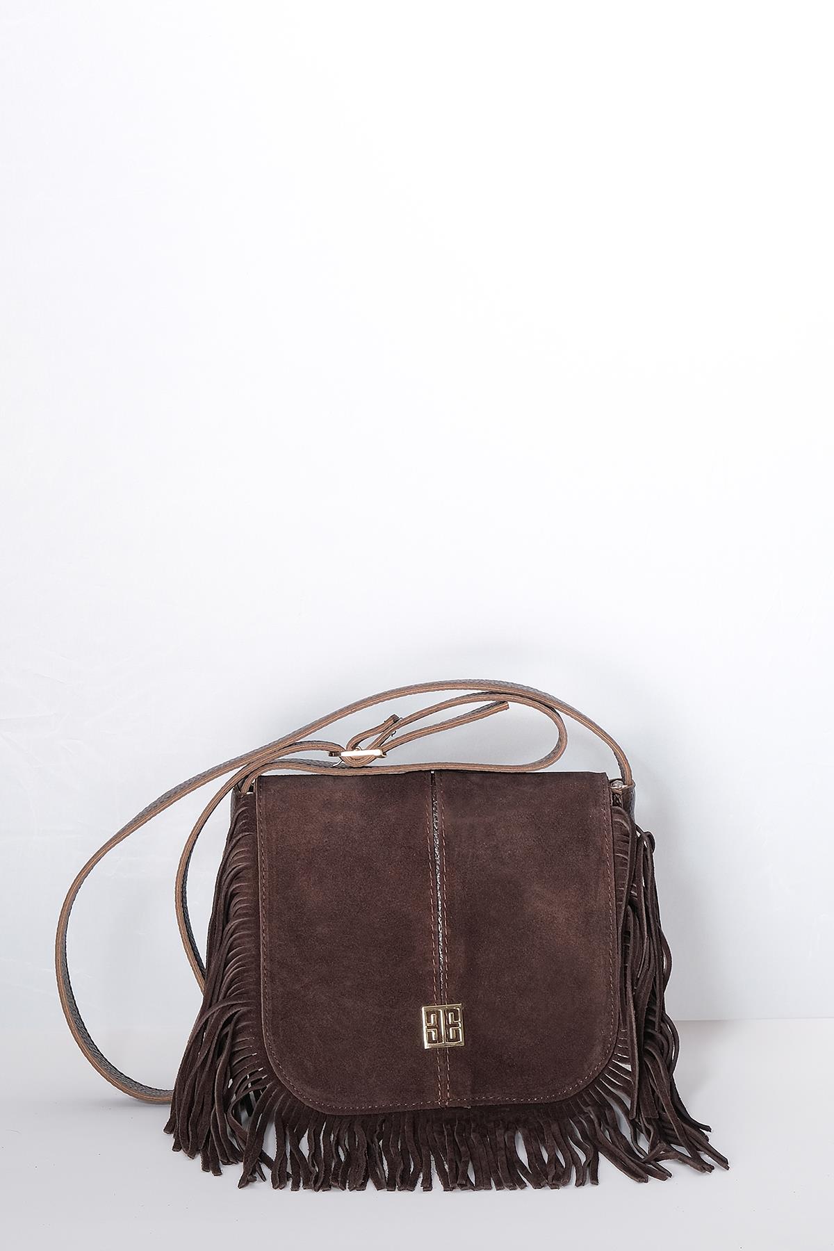 Mumlu Özel Kumaş Kolon Askılı Çift Saplı City Çanta