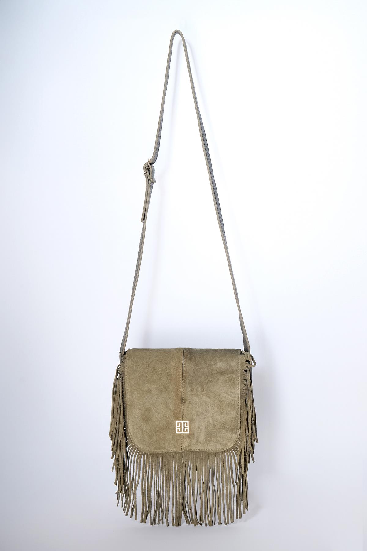 Mumlu Özel Kumaş Kolon Askılı Çift Saplı City Çanta