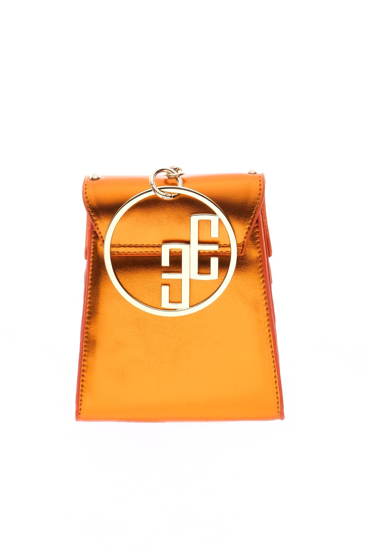 Parlak Deri Şık Tasarım Kadın Abiye Çanta