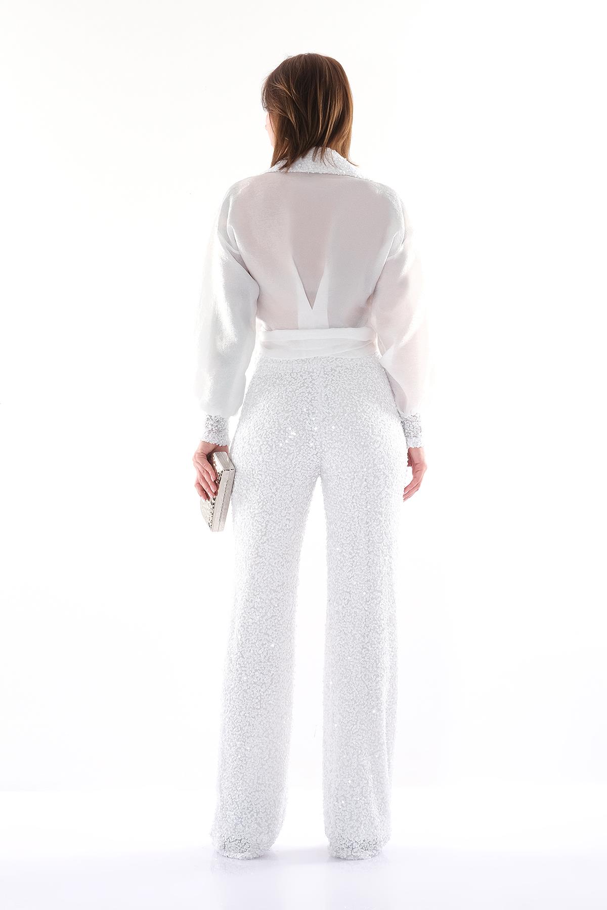 Payet Garnil Pantolon Bluz Takım