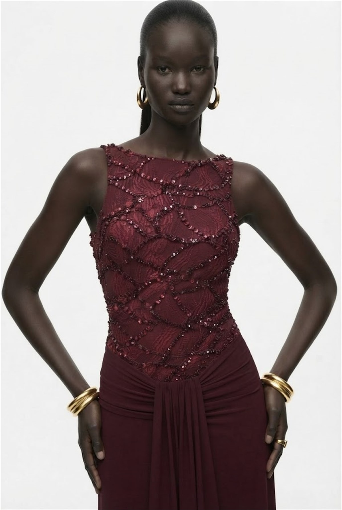 Payet Halter Yaka Elbise