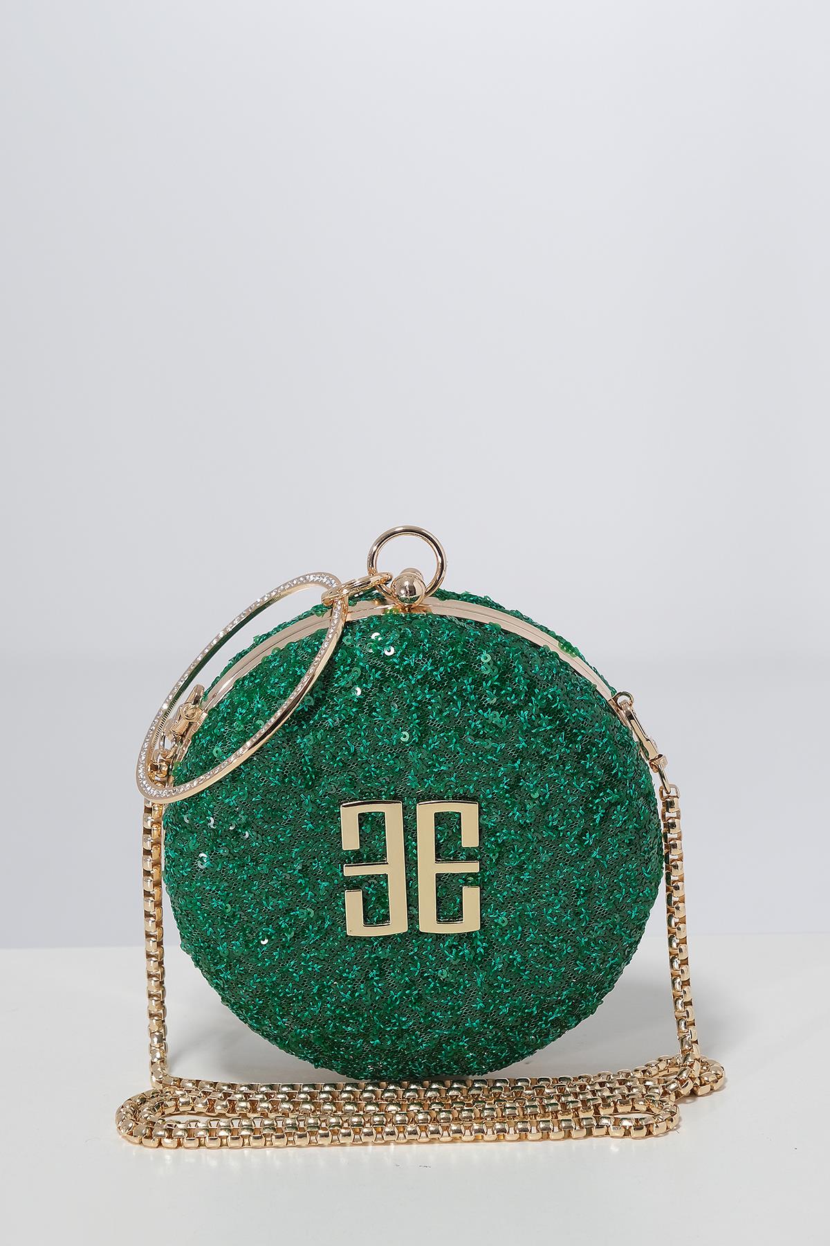 Payet Kaplama Şık Kadın Abiye Çanta