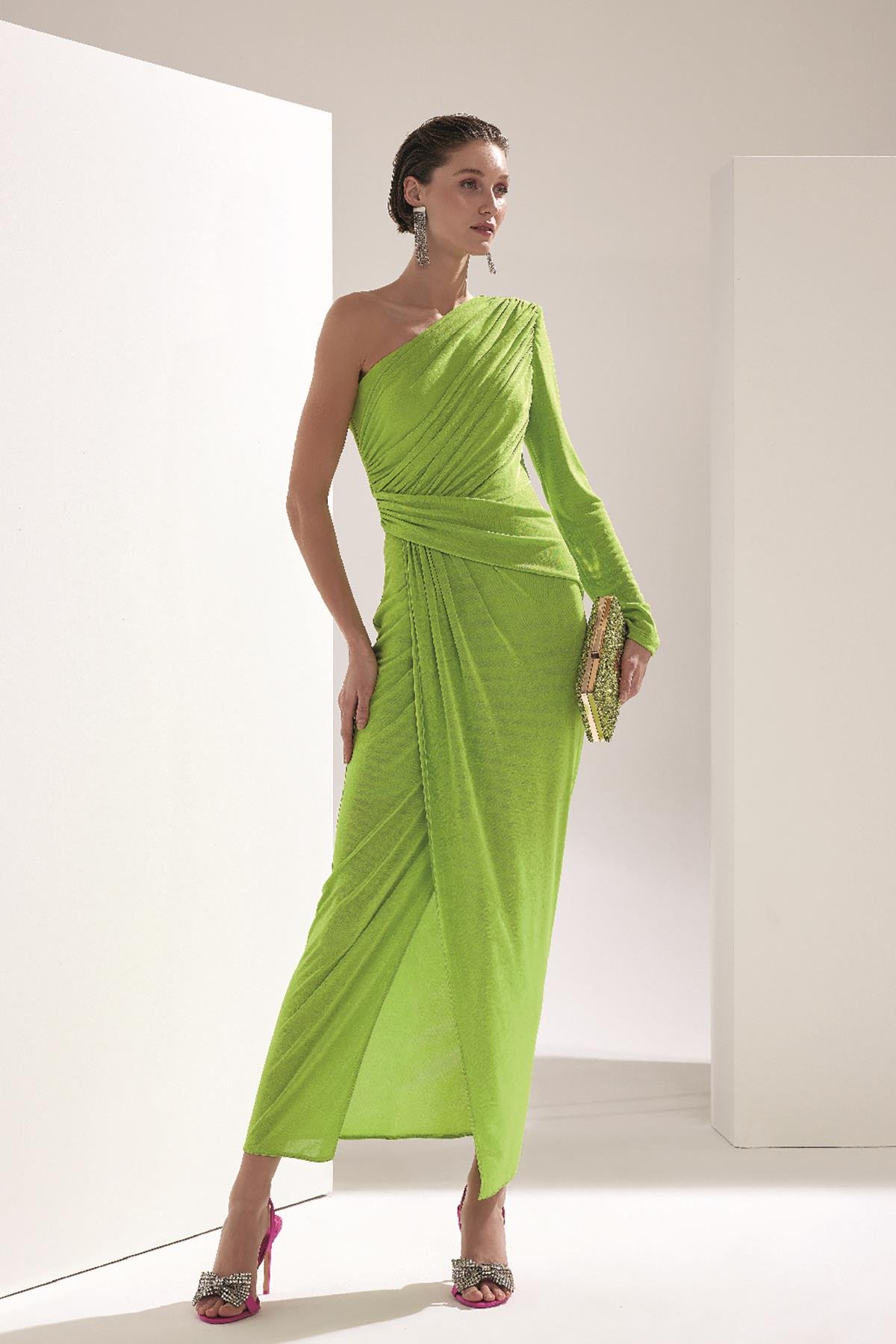 Payet Kaplama Şık Kadın Abiye Çanta