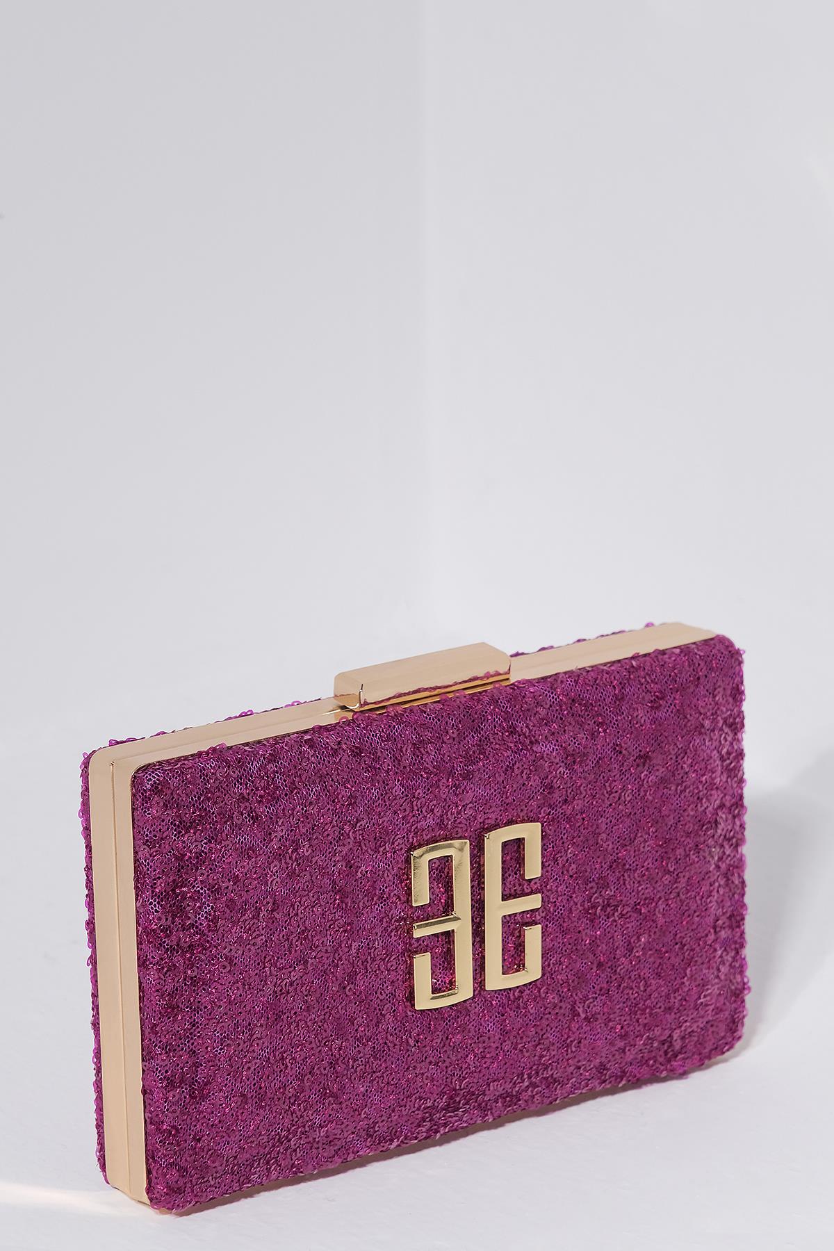 Payet Kaplama Şık Kadın Abiye Çanta