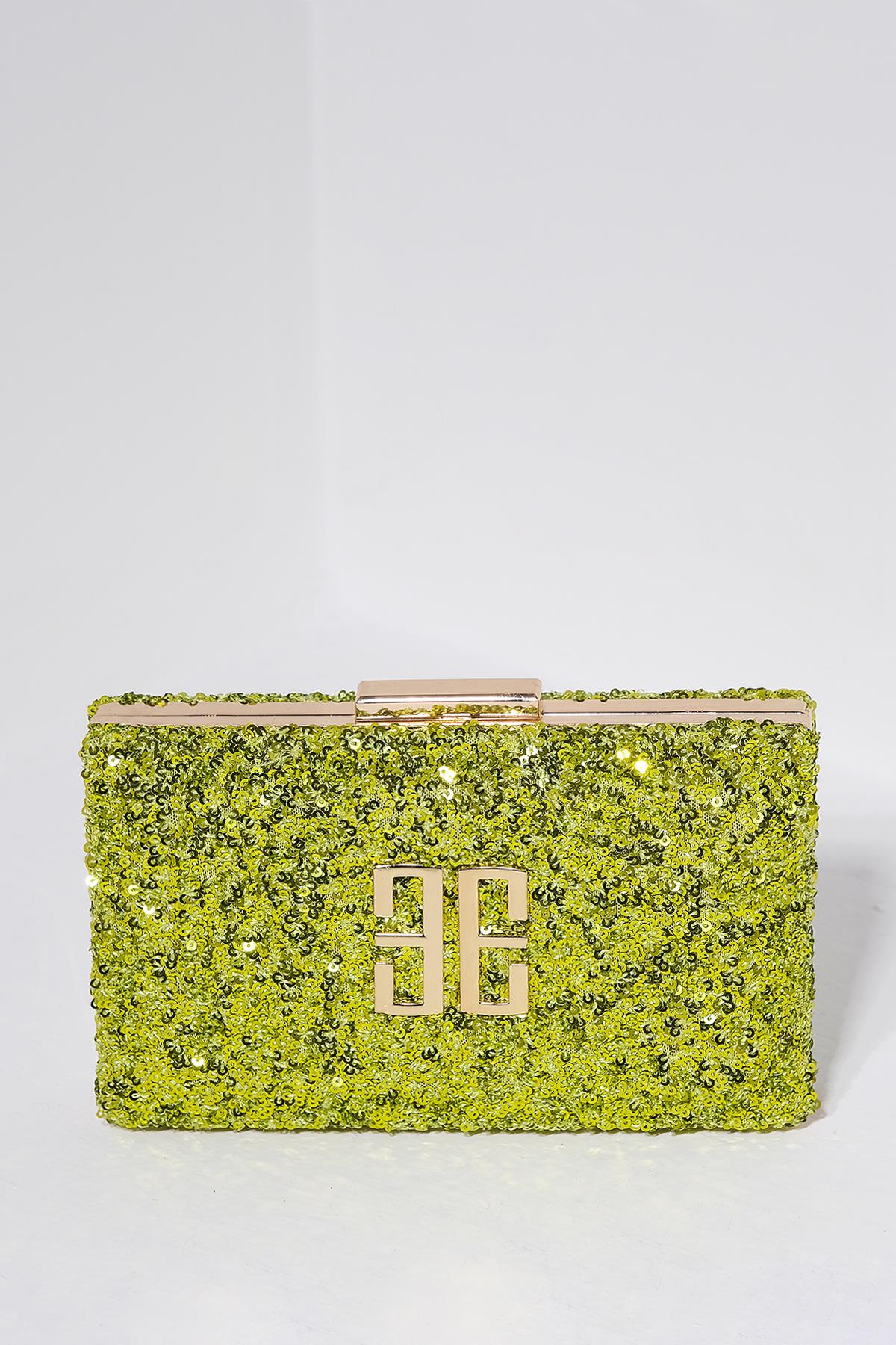 Payet Kaplama Şık Kadın Abiye Çanta