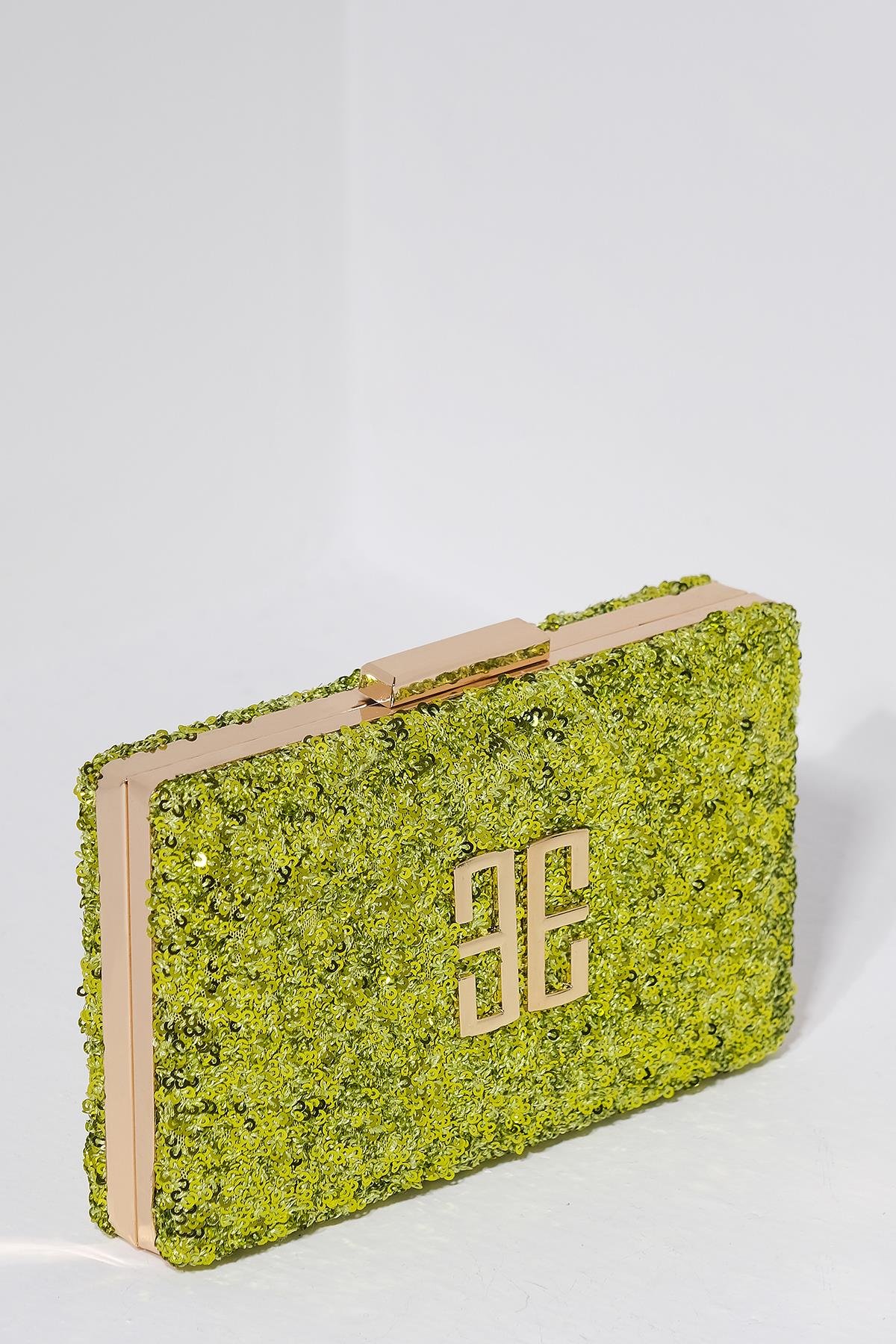 Payet Kaplama Şık Kadın Abiye Çanta