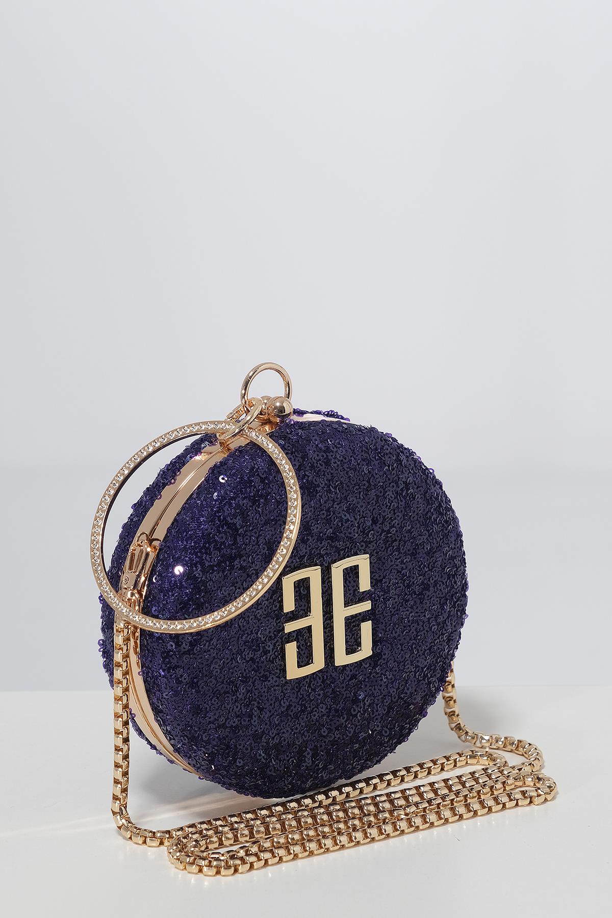 Payet Kaplama Şık Kadın Abiye Çanta