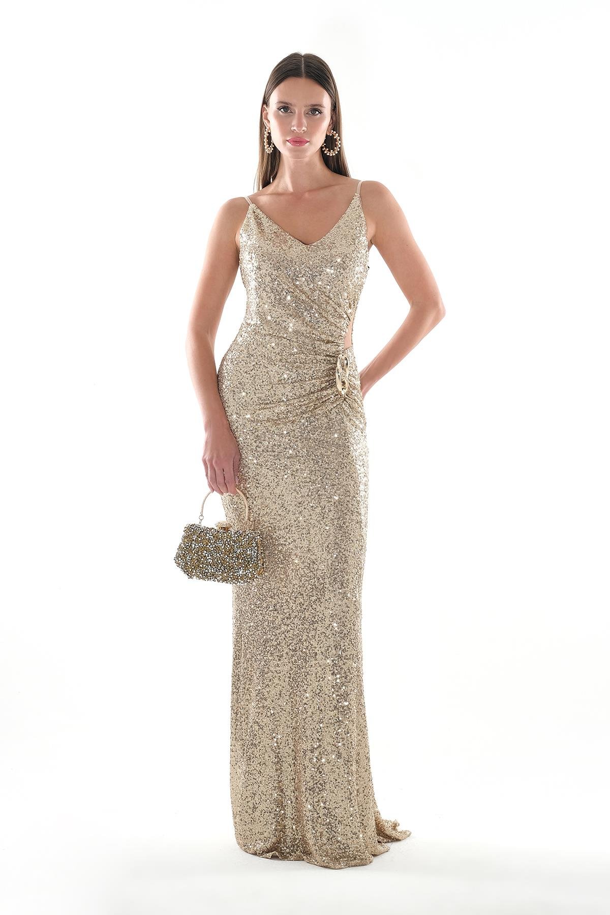 Beli Dekolteli Abiye Elbise