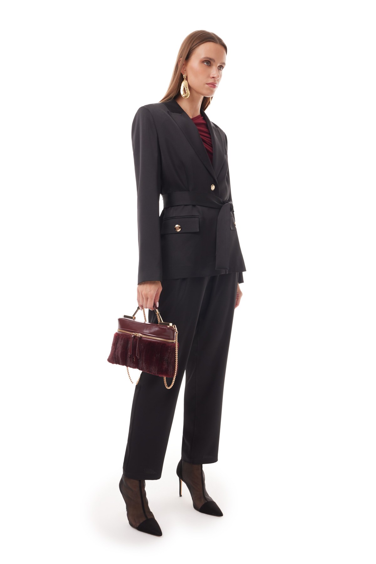 Saten Blazer Ceket