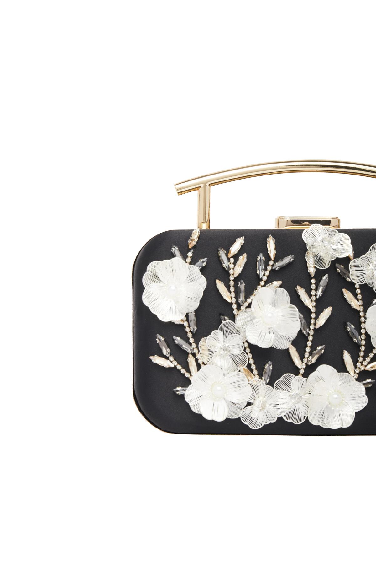 Taş Aksesuarlı, Tasarım, Şık Gece Çantası