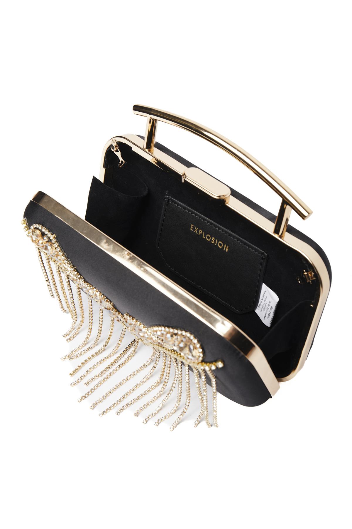 Taş Aksesuarlı, Tasarım, Şık Gece Çantası