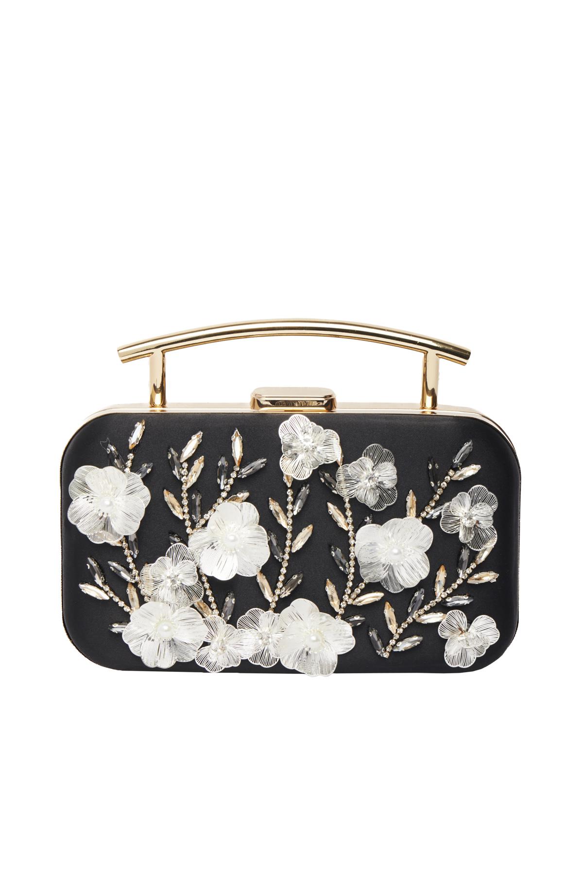 Taş Aksesuarlı, Tasarım, Şık Gece Çantası