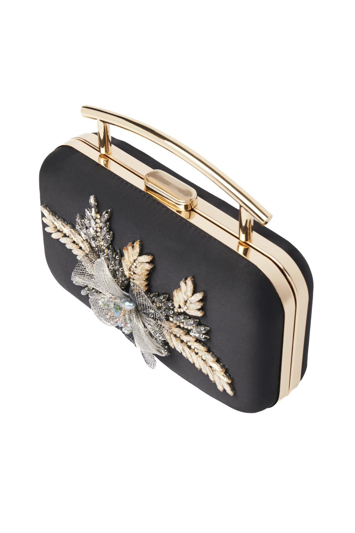 Taş Aksesuarlı, Tasarım, Şık Gece Çantası