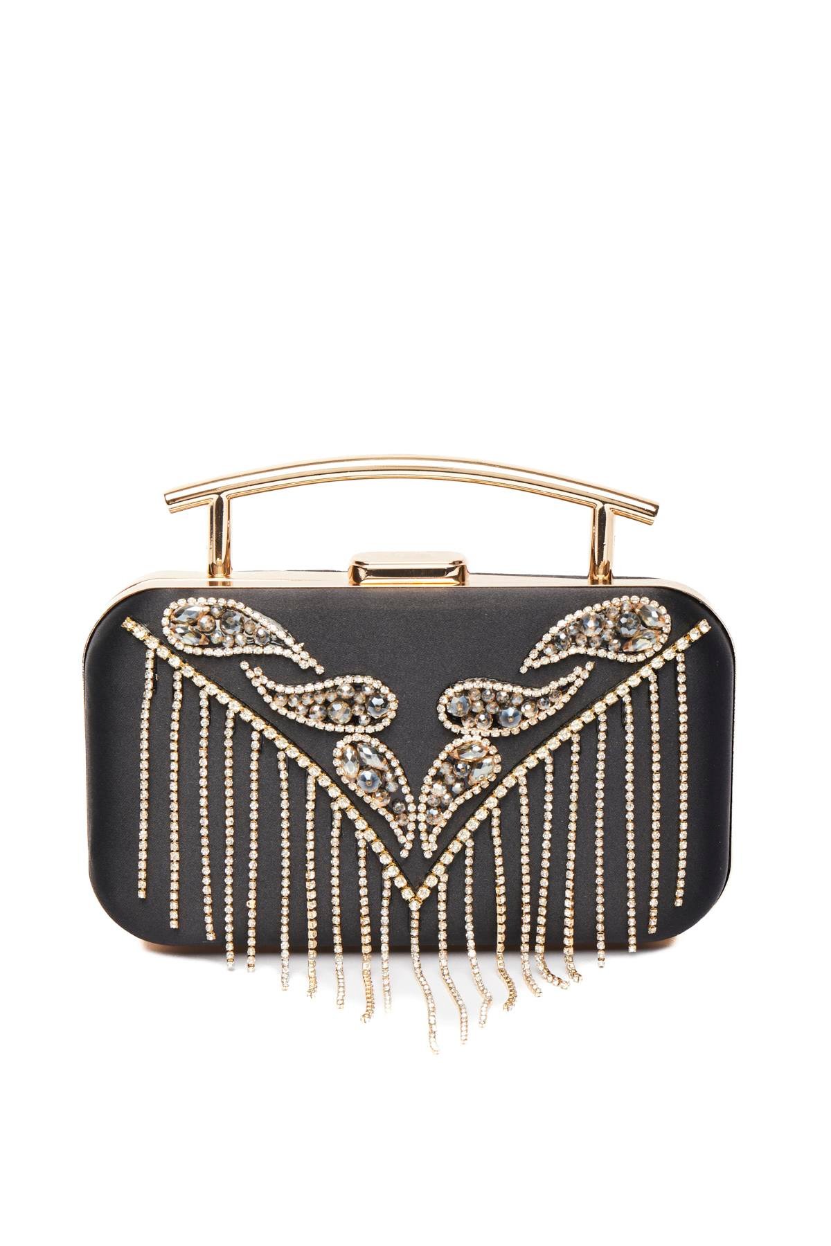 Taş Aksesuarlı, Tasarım, Şık Gece Çantası