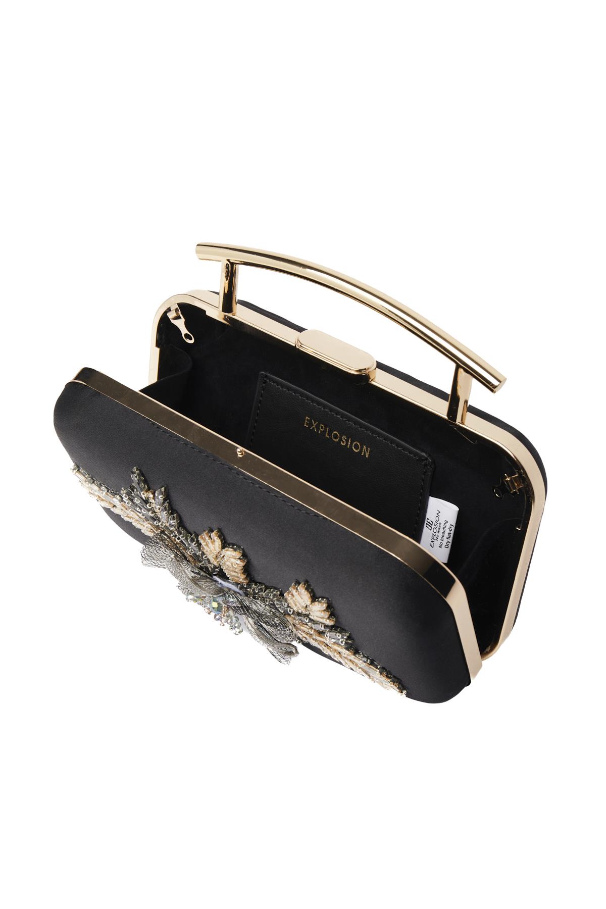 Taş Aksesuarlı, Tasarım, Şık Gece Çantası