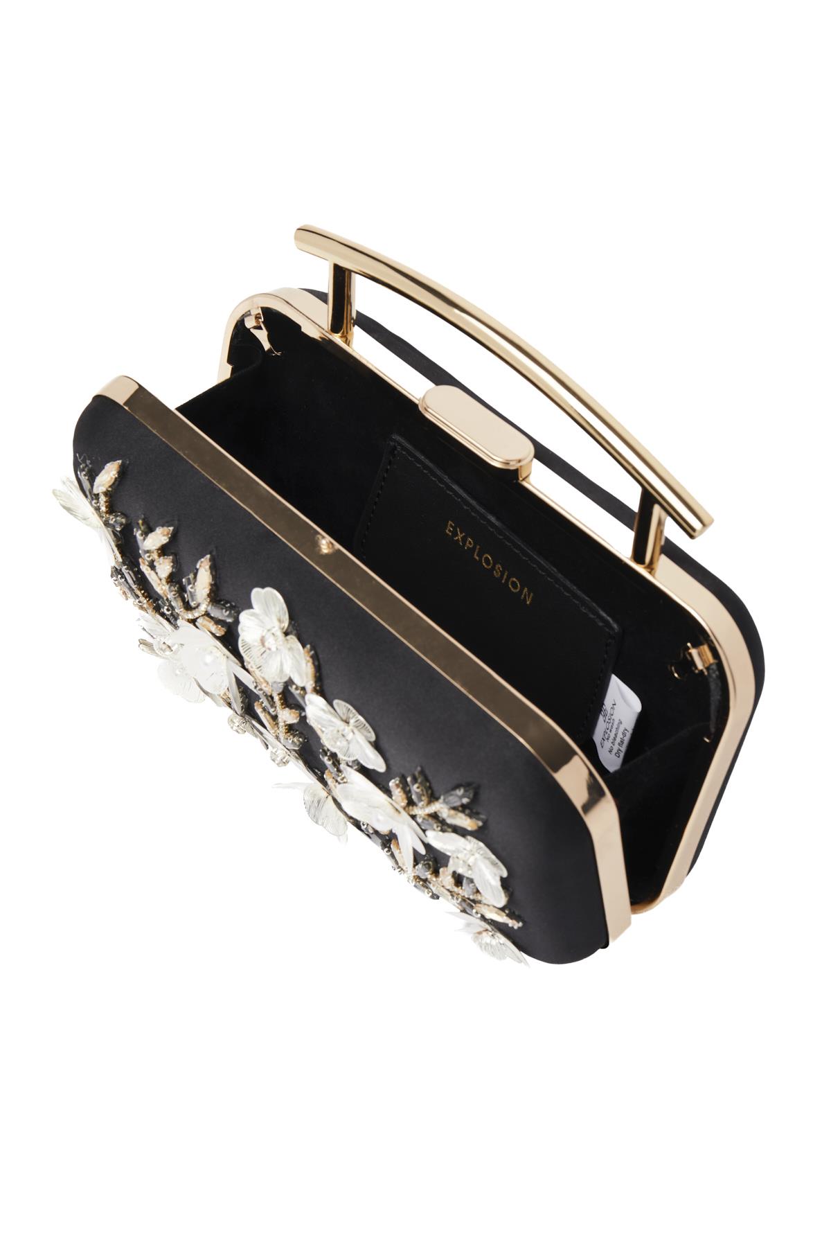 Taş Aksesuarlı, Tasarım, Şık Gece Çantası