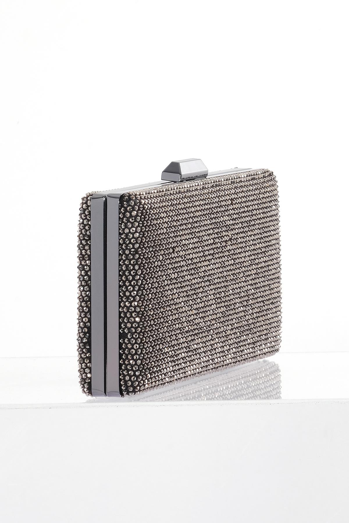 Taş Detaylı Zincir Askılı Gece Çantası